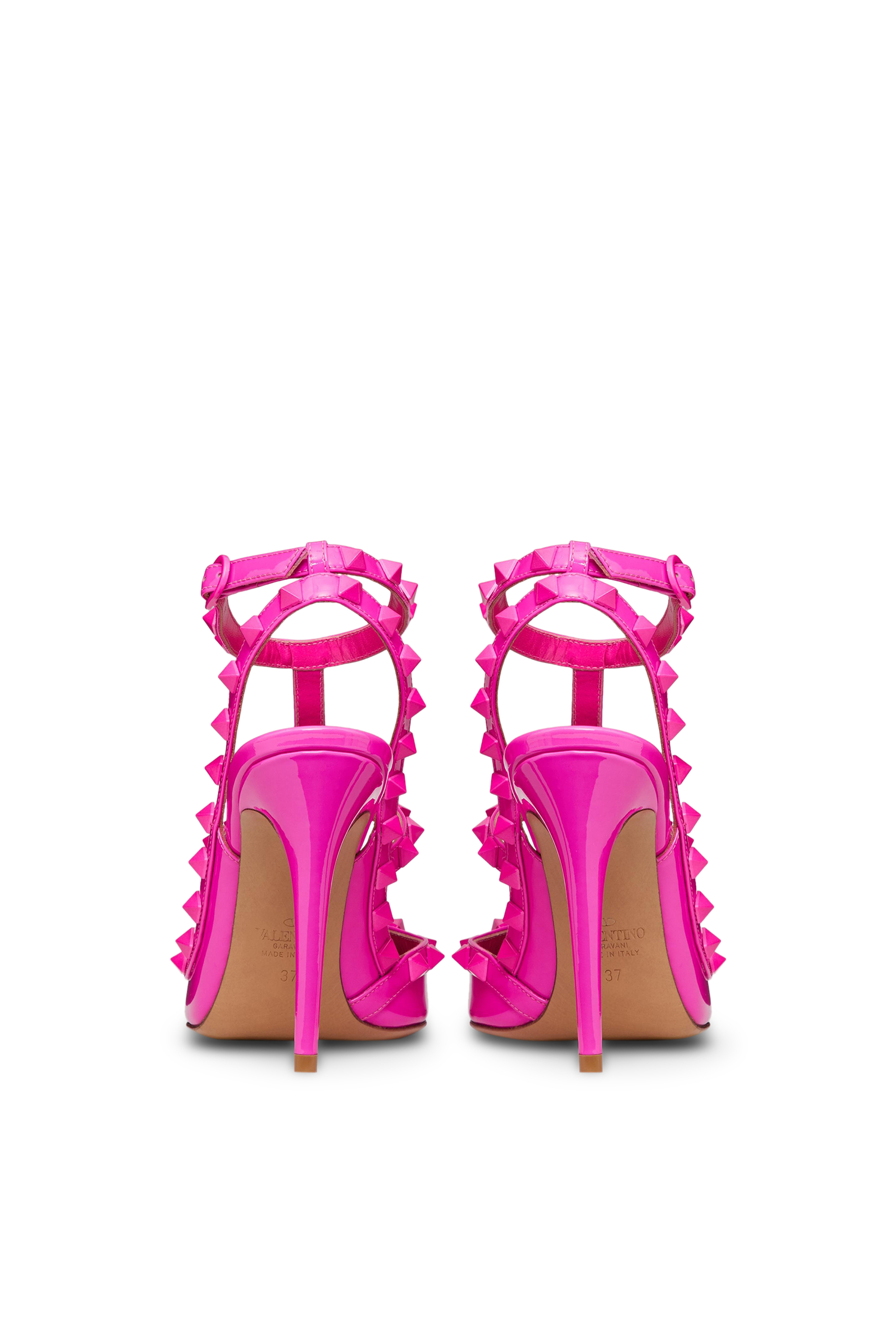 حذاء كلاسيكي فالنتينو جارافاني 100 بحلي هرمية وسير على الكاحل