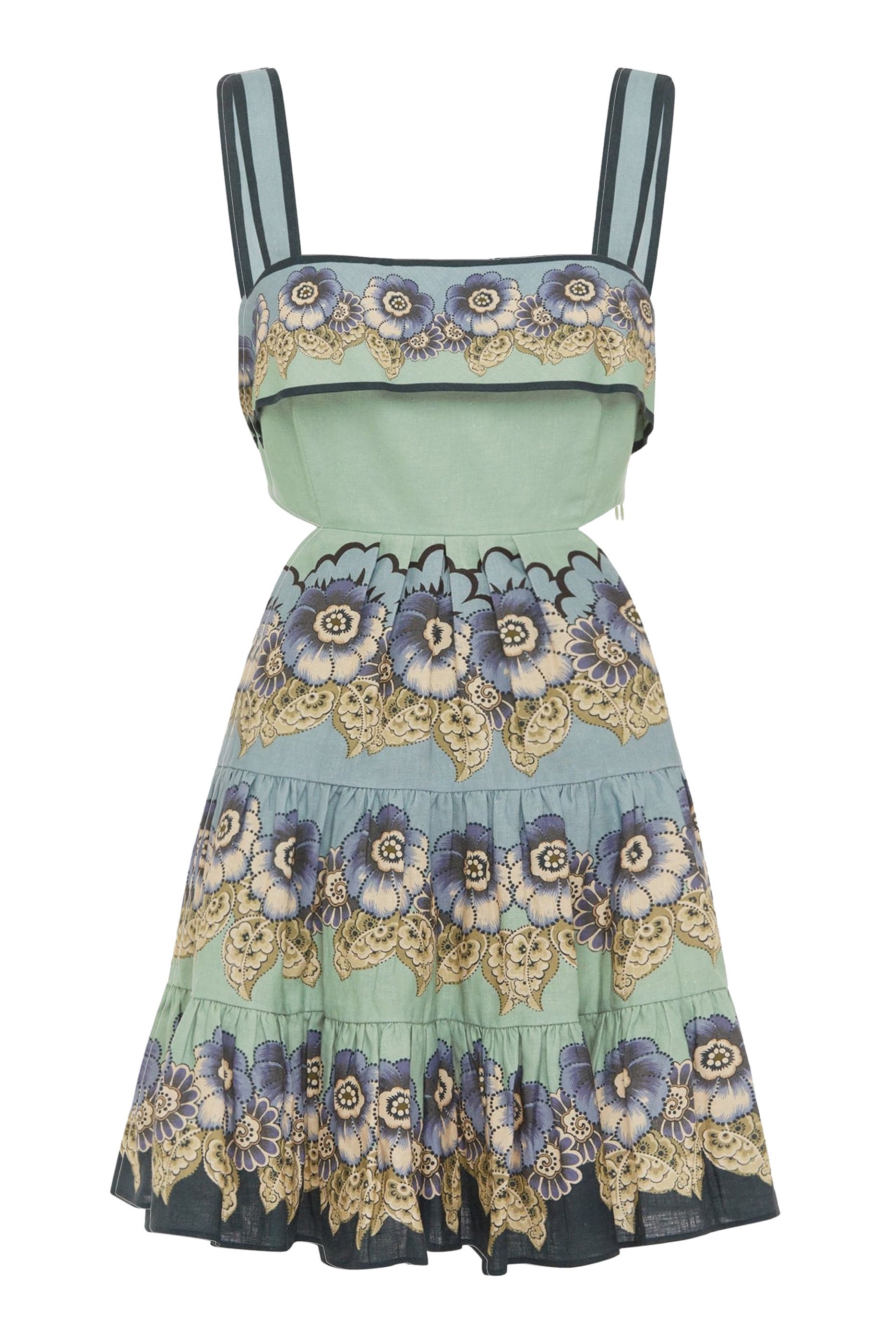 فستان مادالينا قصير بفتحات