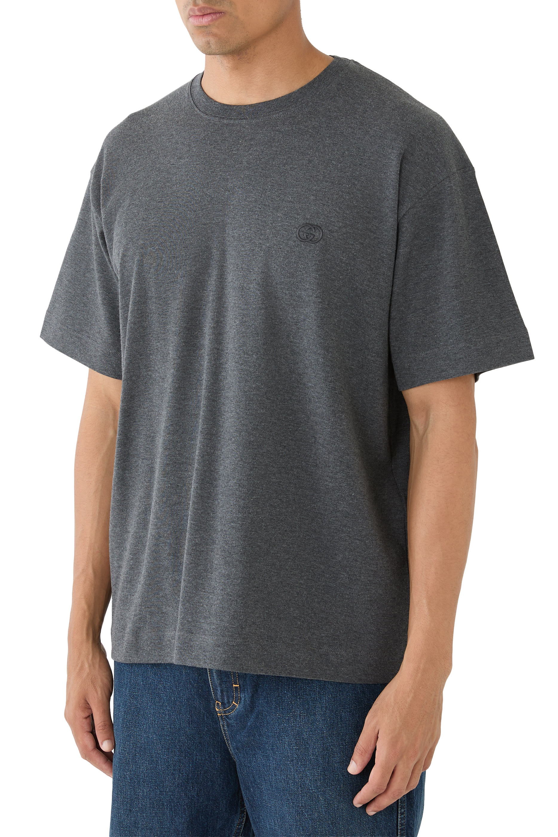 تيشيرت مطرز قطن جيرسيه