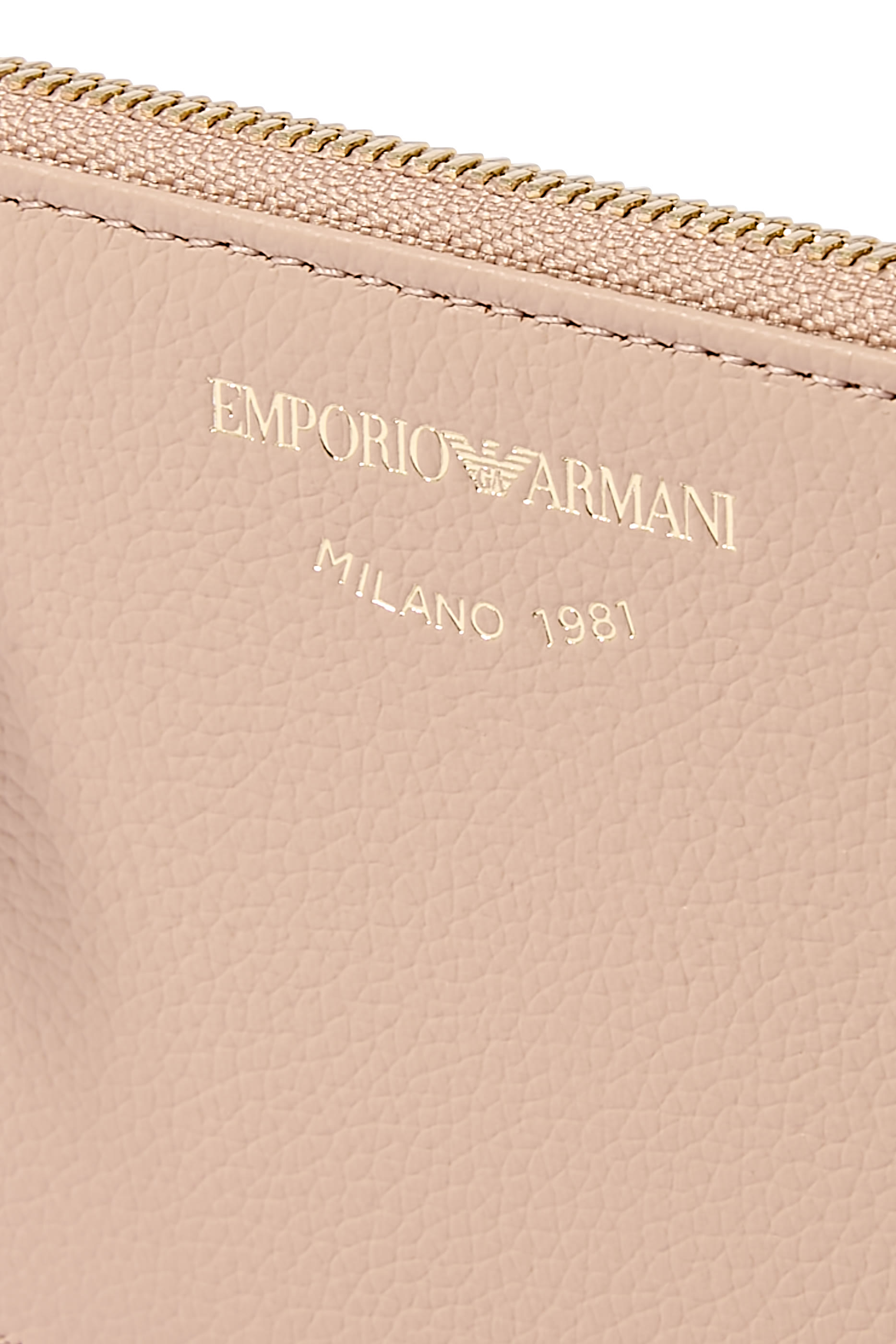 حافظة بطاقات بسحاب جلد بارز الملمس