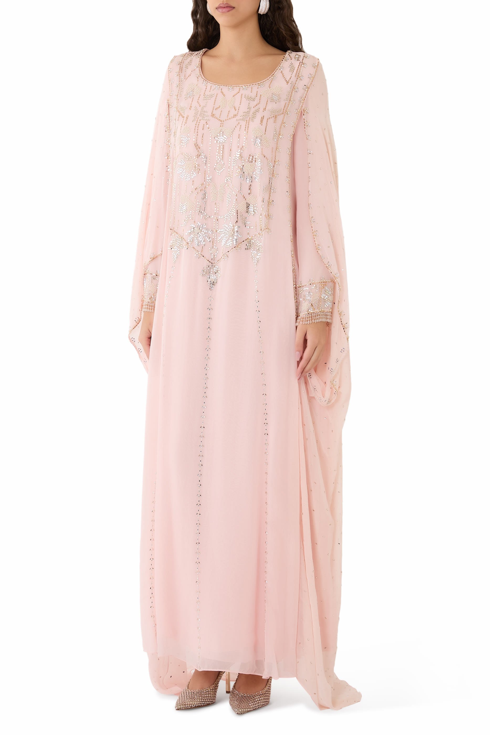 Viscose Organza Crystal Work Thobe Kaftan