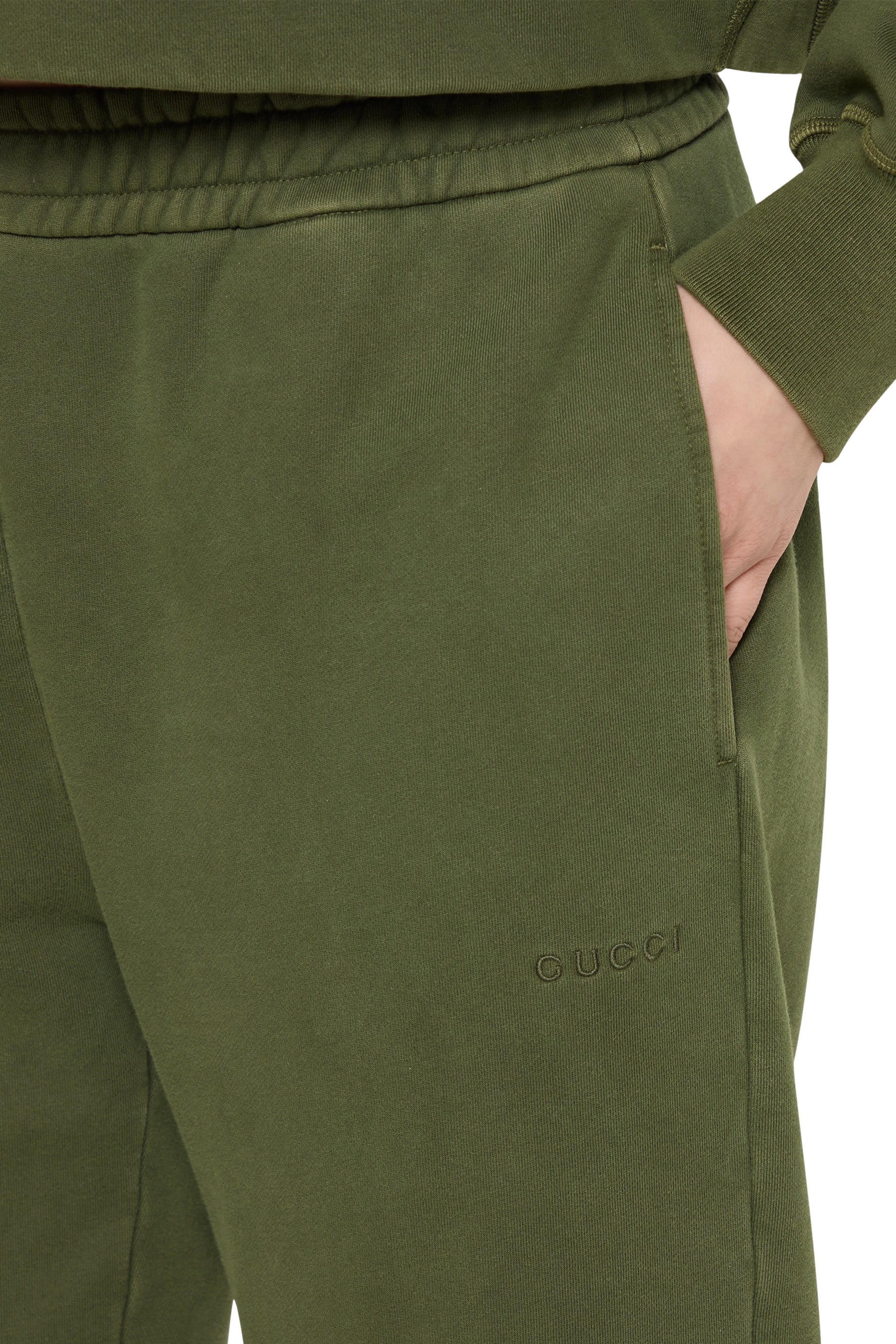 بنطال للبيت بشعار الماركة المطرز قطن جيرسيه