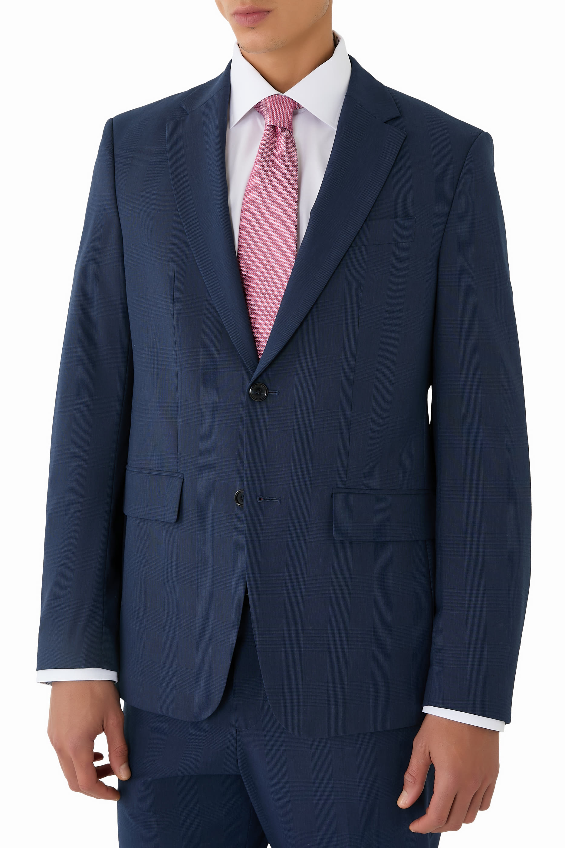 ربطة عنق بنقشة هندسية منسوجة حرير