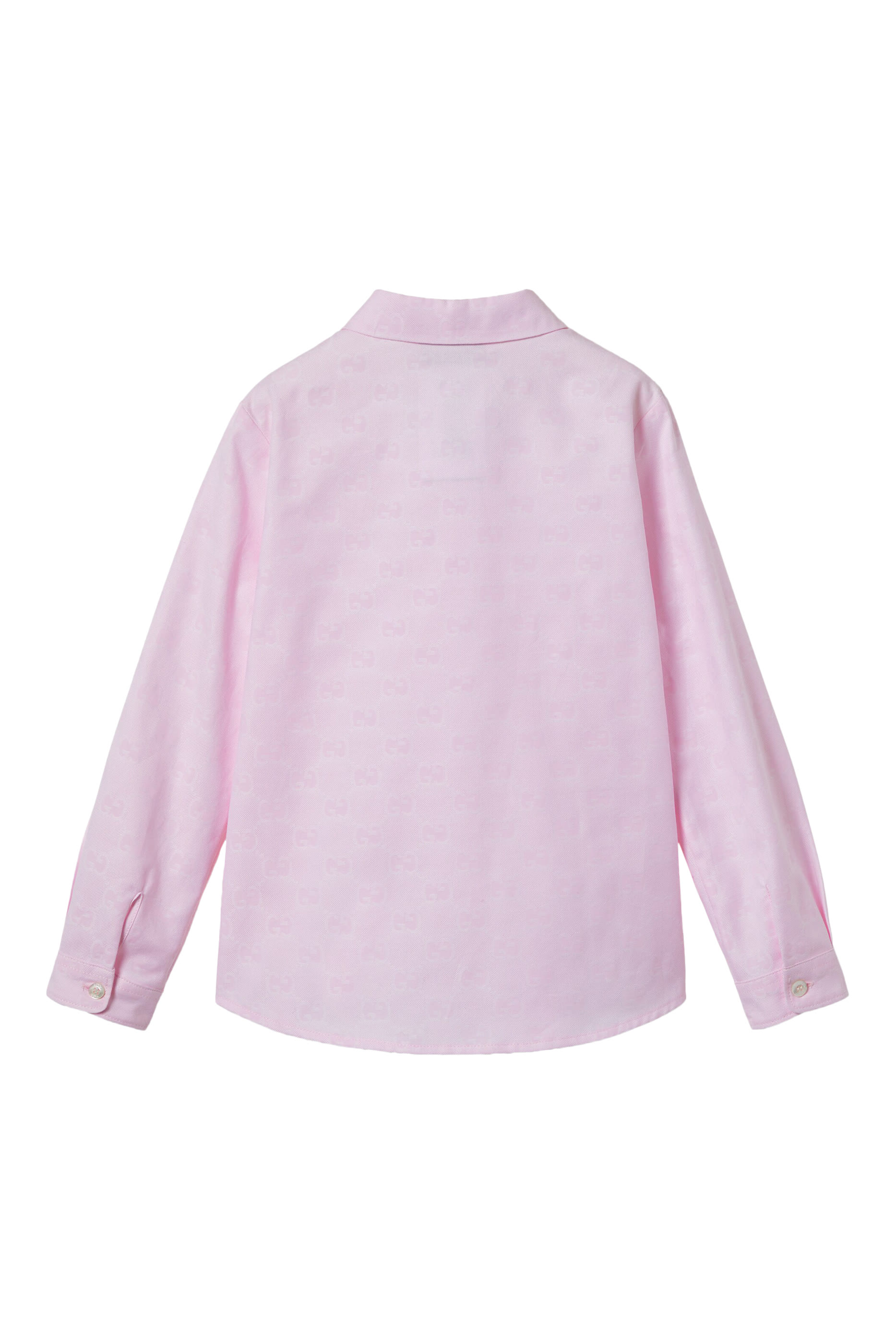 قميص بنقشة حرفي شعار الماركة قطن أكسفورد للأطفال