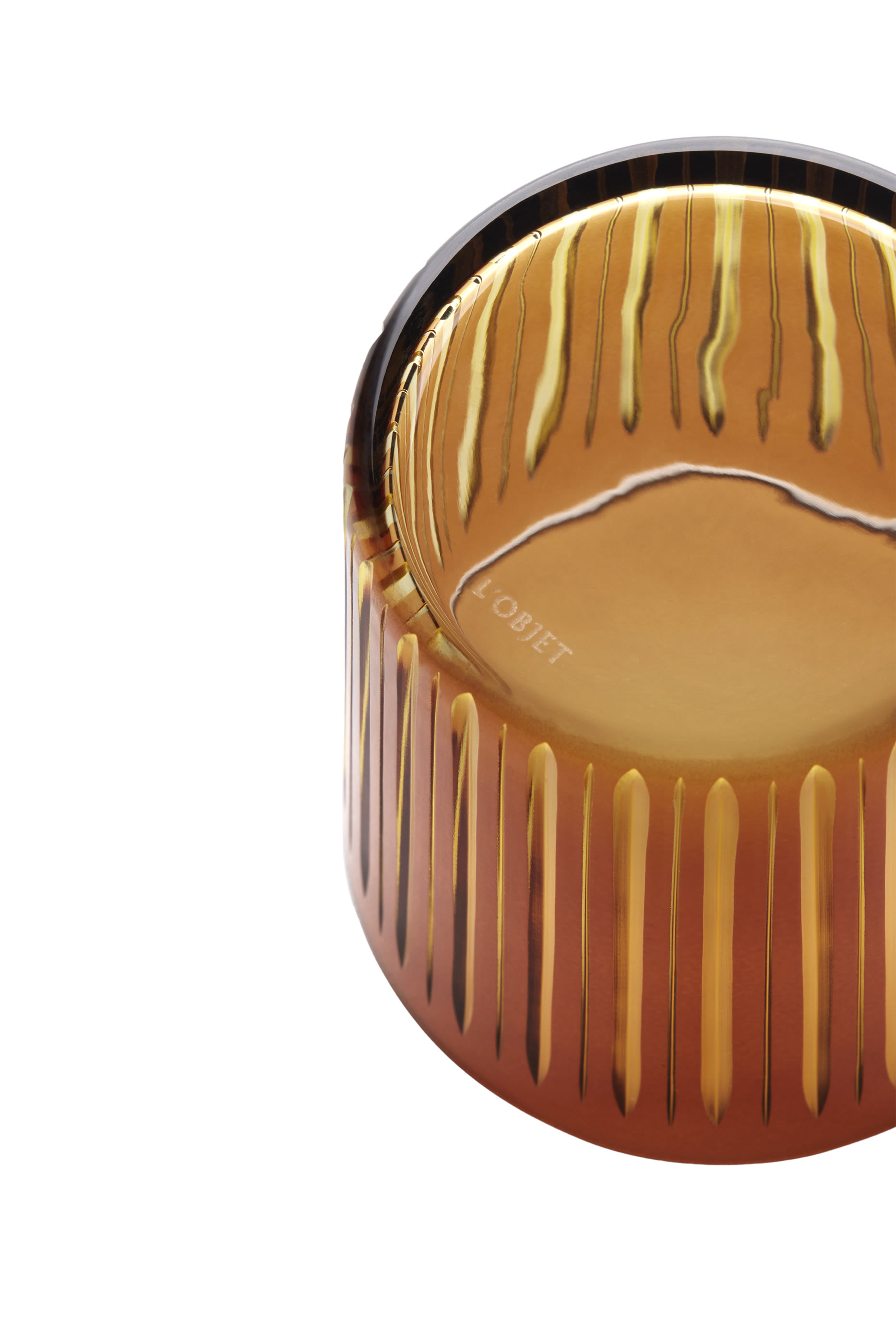 طقم كؤوس بريزم هاي بول امبر، 4 قطع