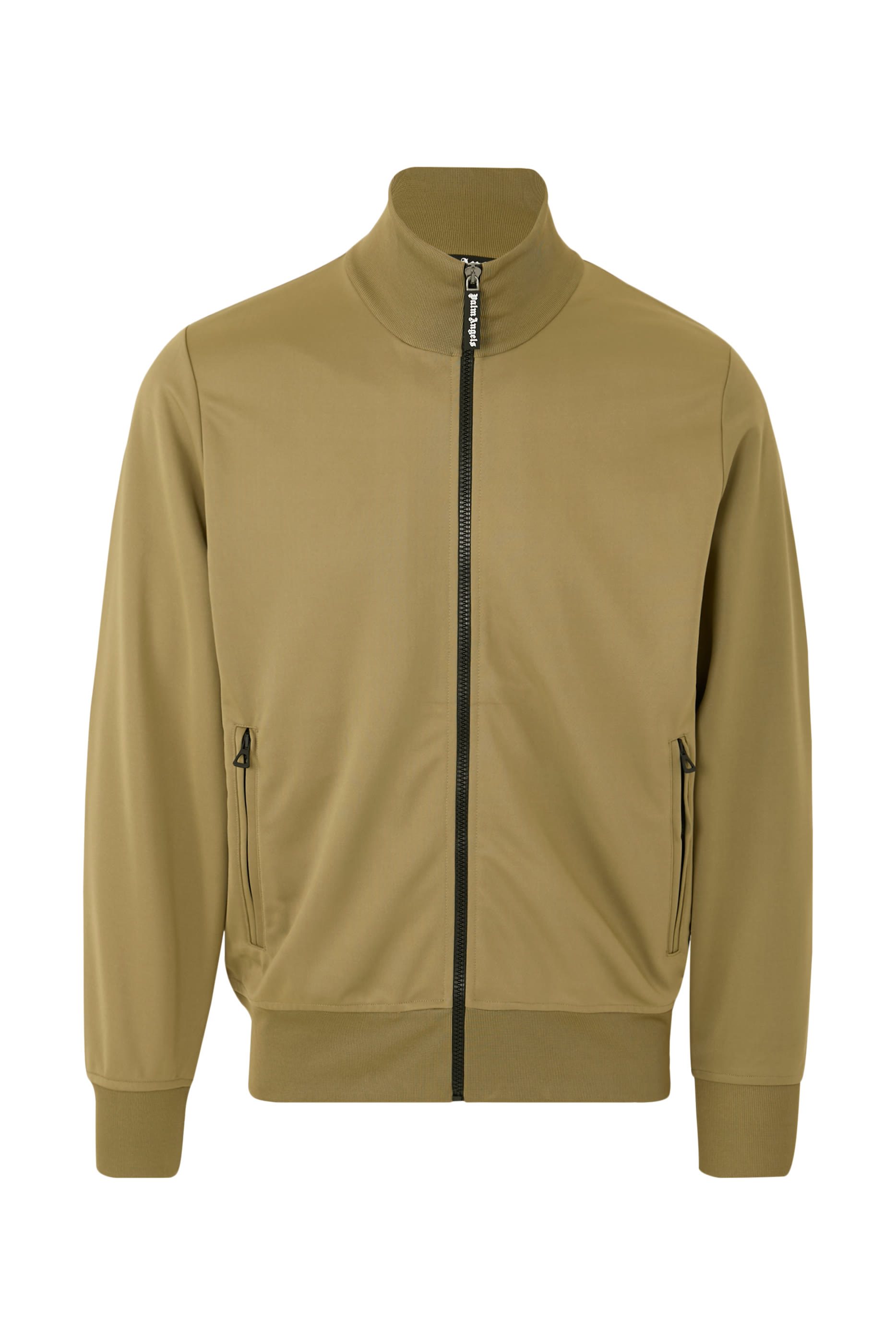 جاكيت رياضي مزين بشعار الماركة منحني على الظهر