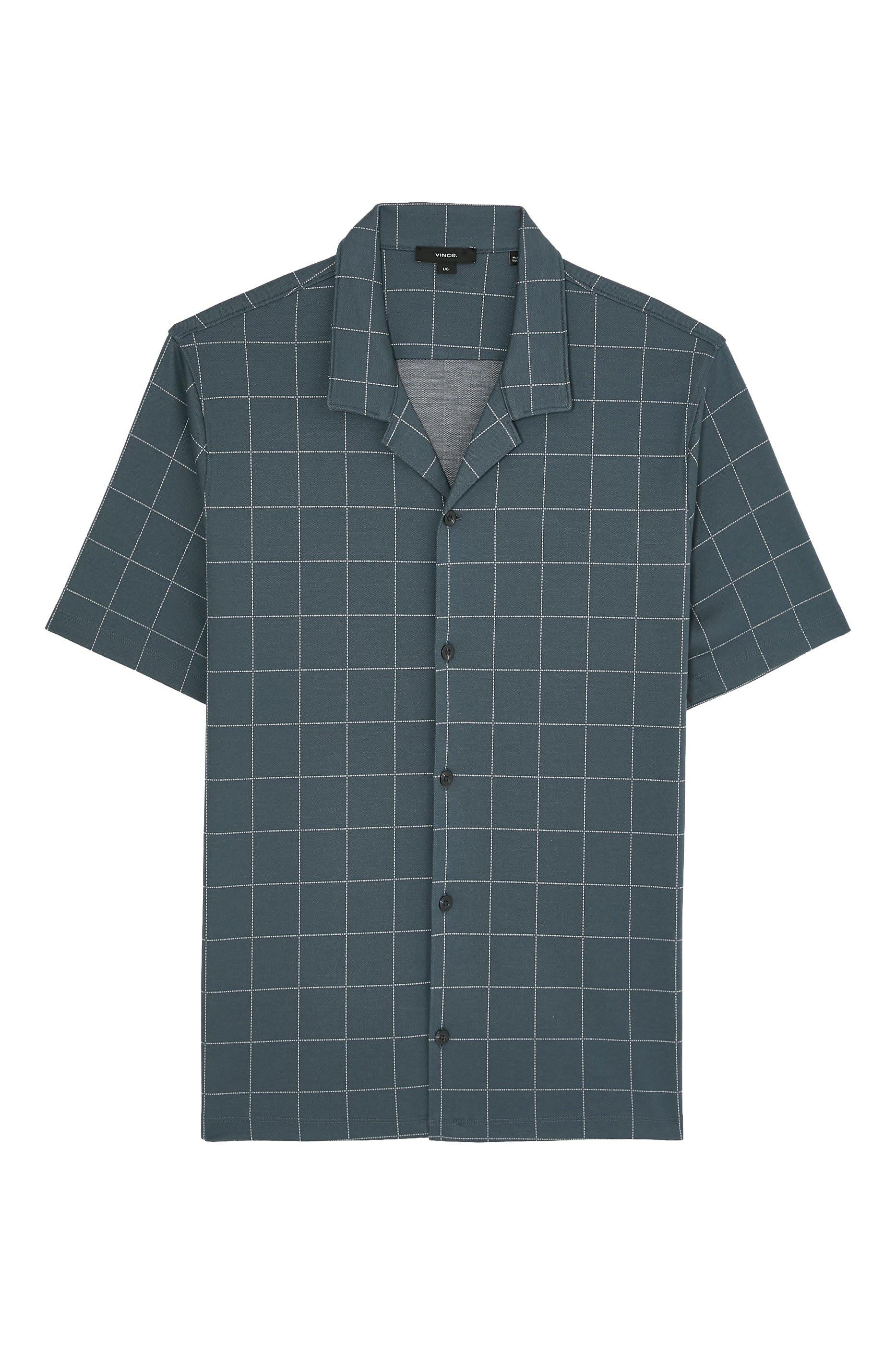 Windowpane Check Camp Shirt