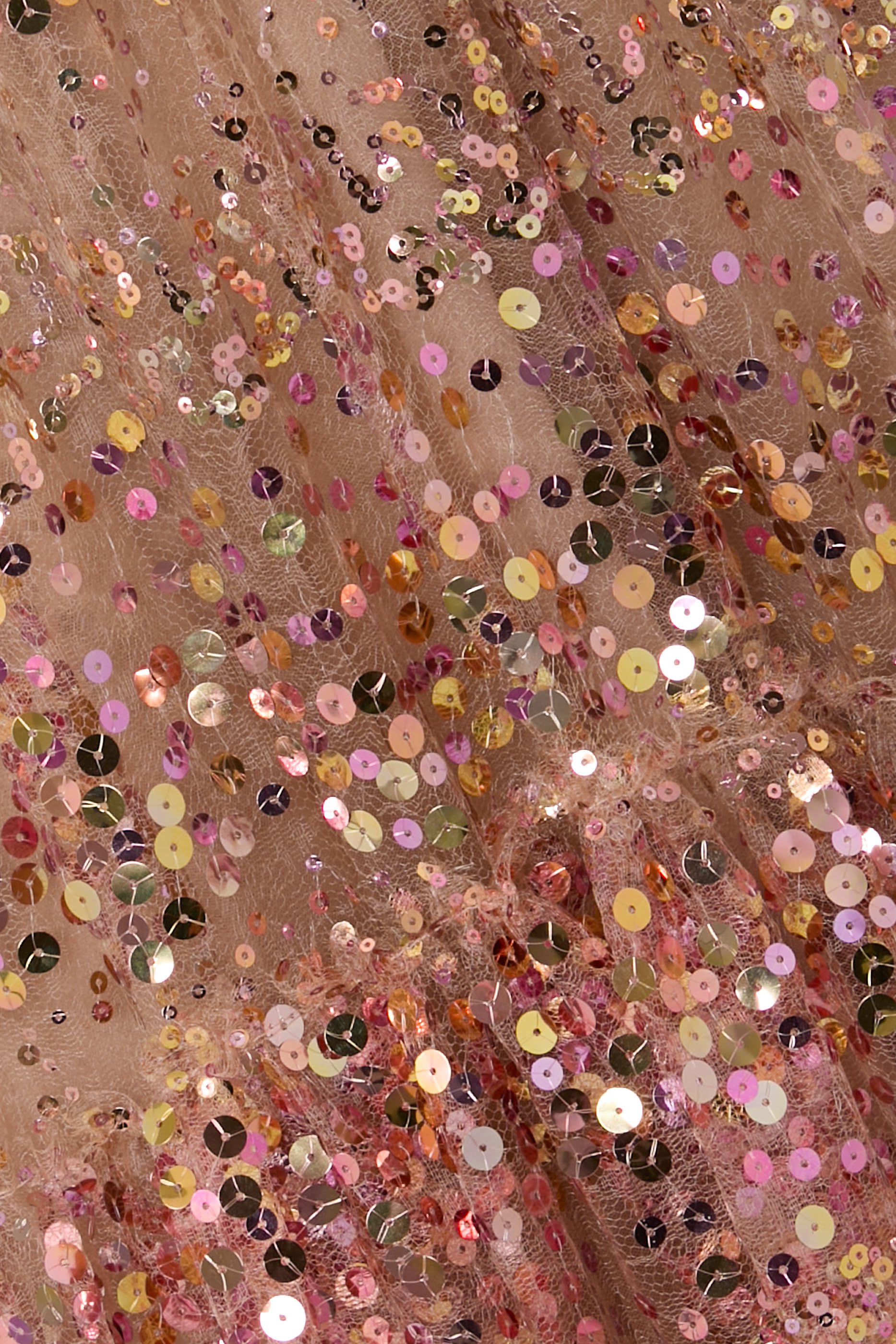 فستان سهرة ميد نايت مزين بترتر