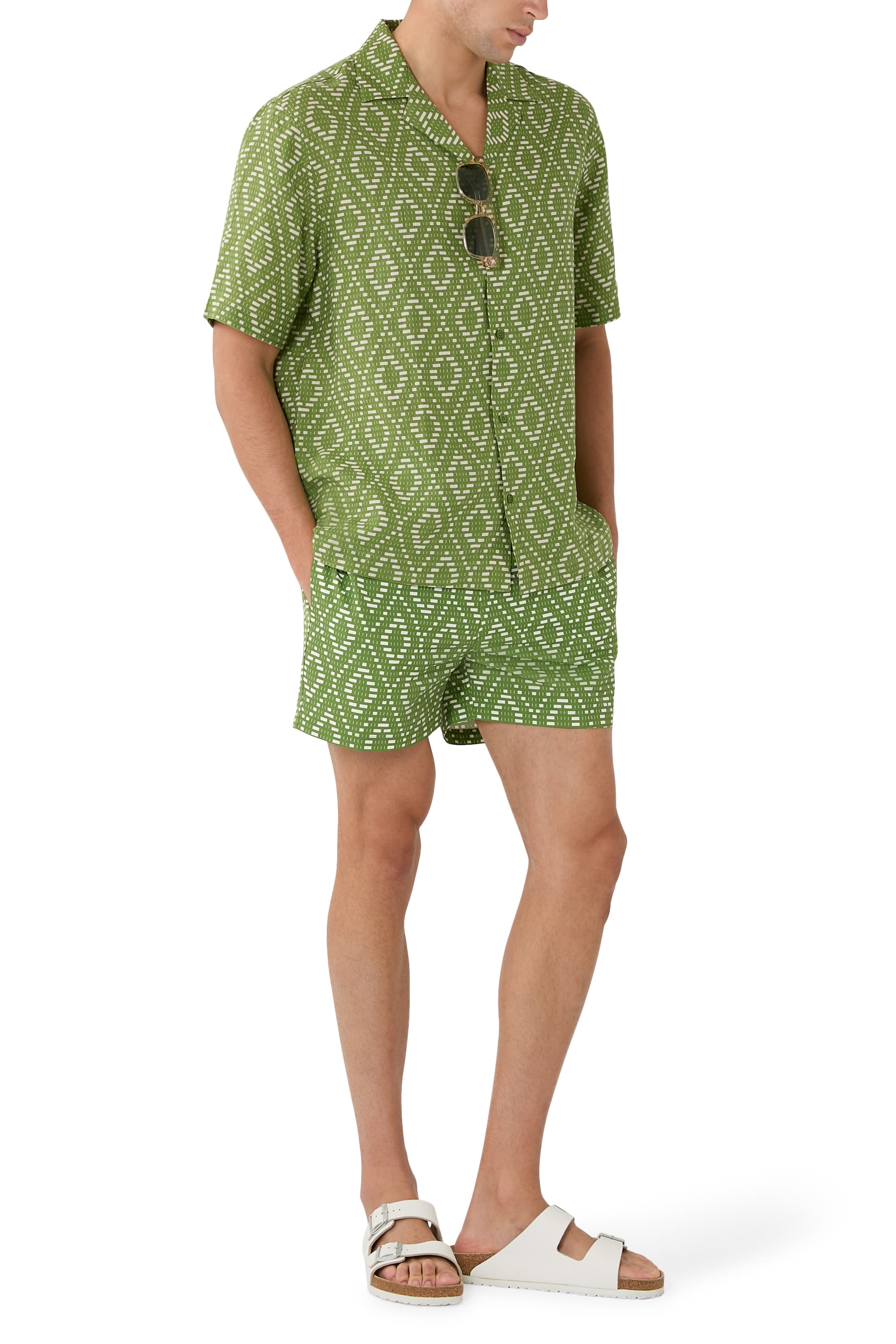 شورت سباحة ريو سبورت أنجرا بنقشة خوص