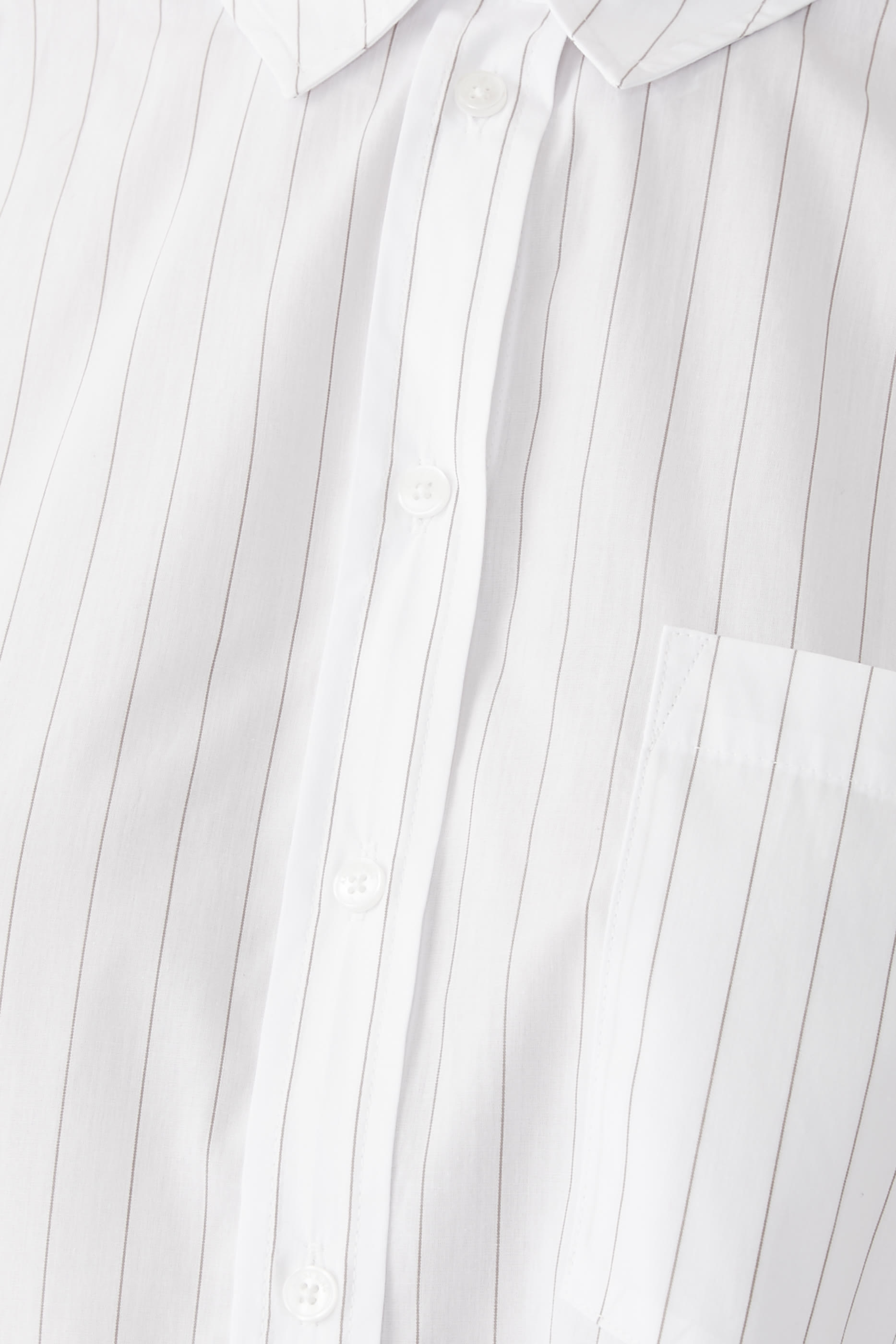 قميص كريسي مخطط بأكمام طويلة