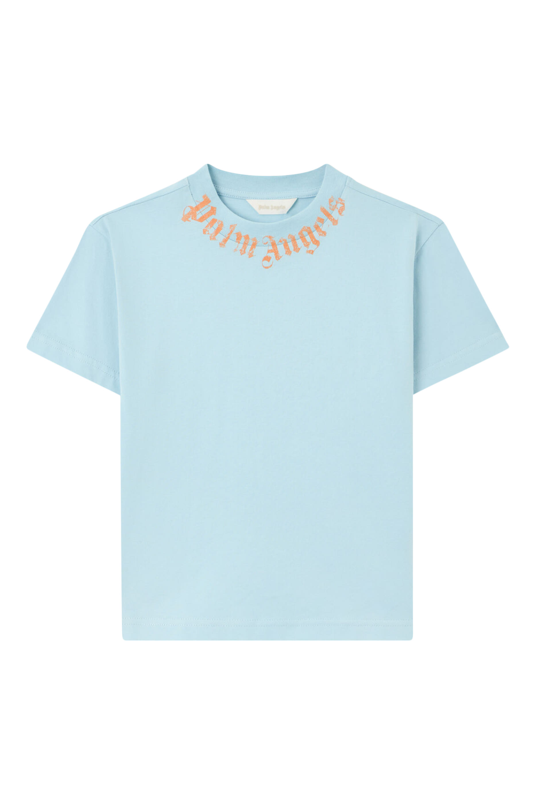 تيشيرت بياقة مزينة بشعار الماركة للأطفال