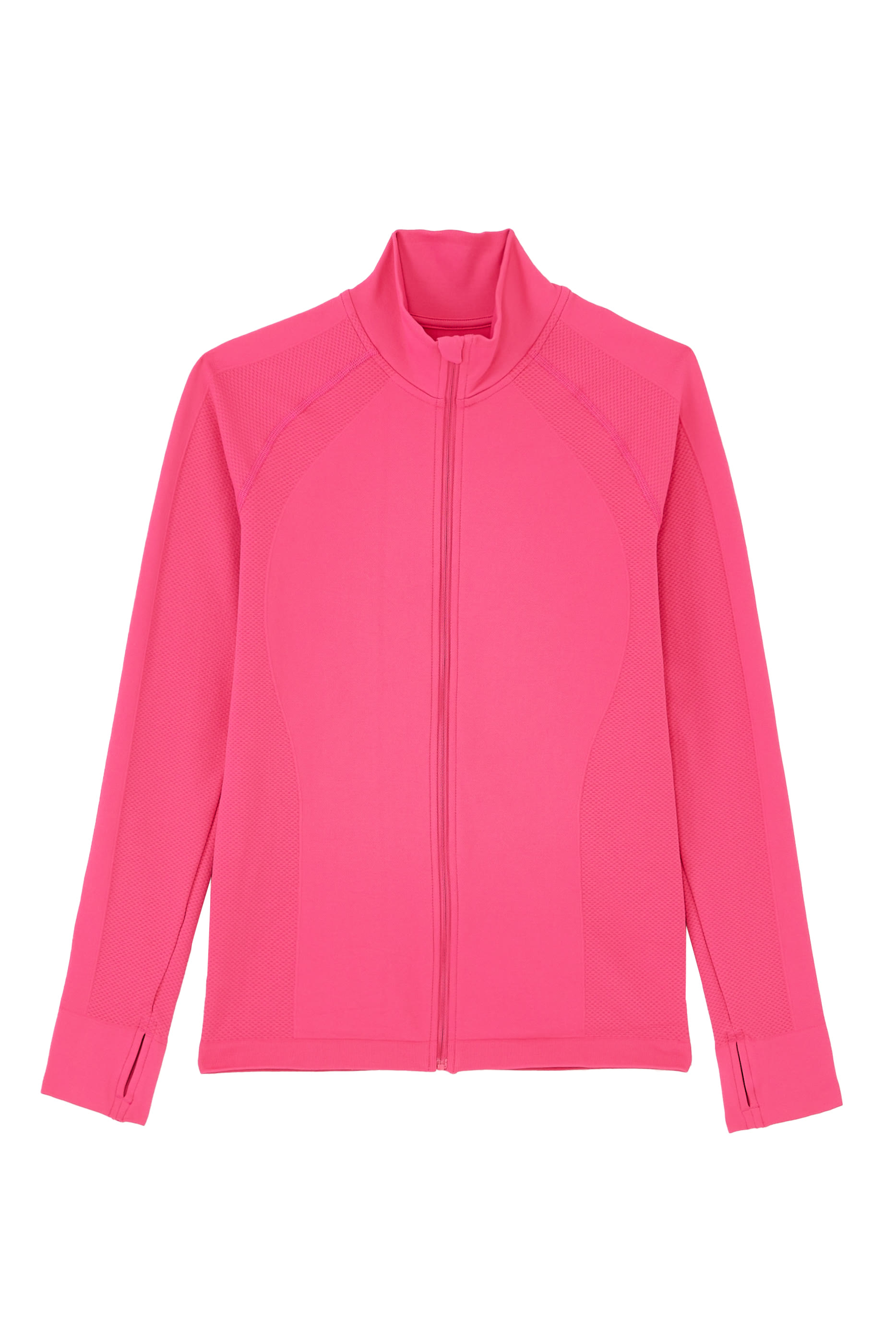 جاكيت رياضي مزدوج الوزن بلا حياكة بسحاب