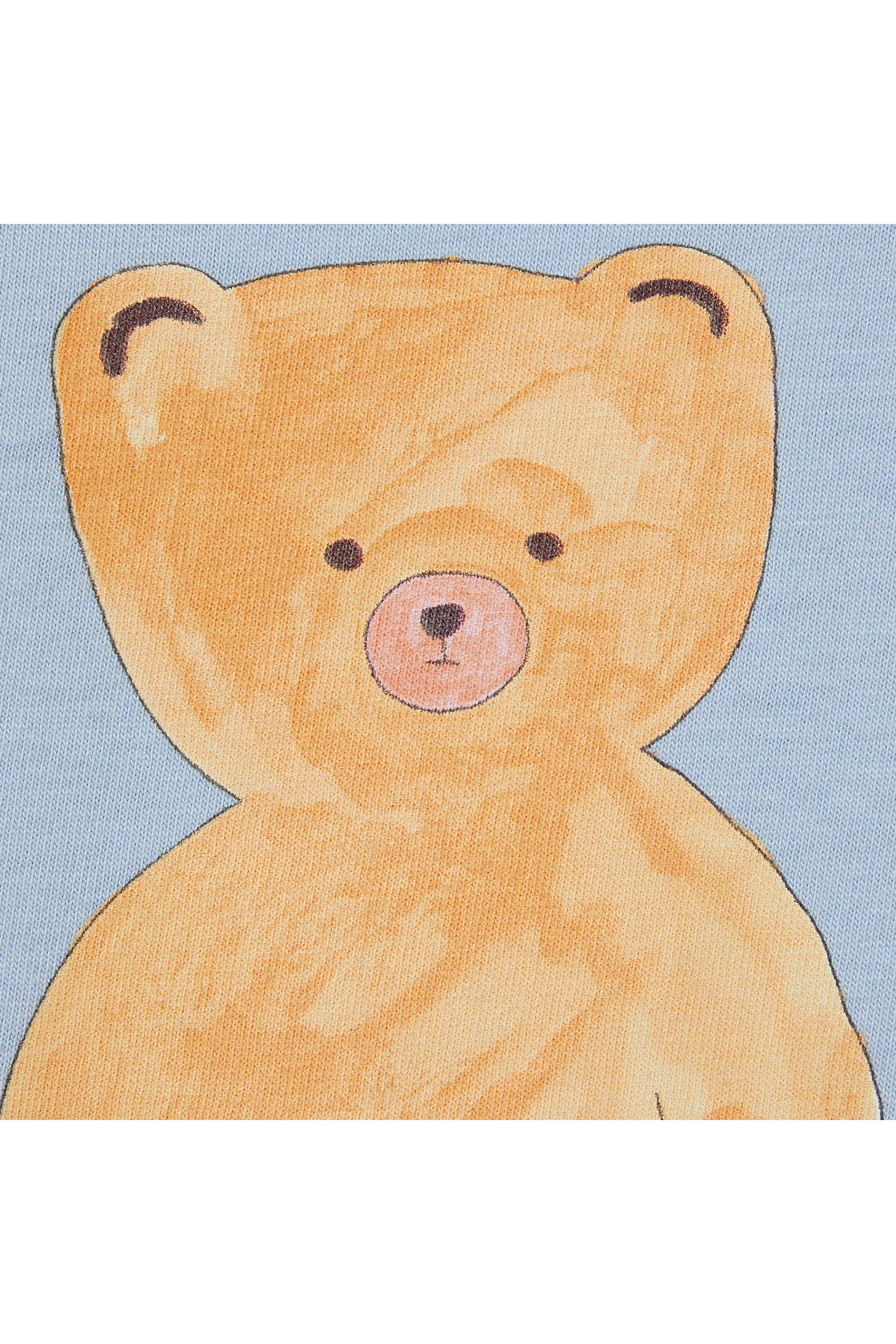 لباس قطعة واحدة بنقشة غرافيكية بشعار الماركة للأطفال