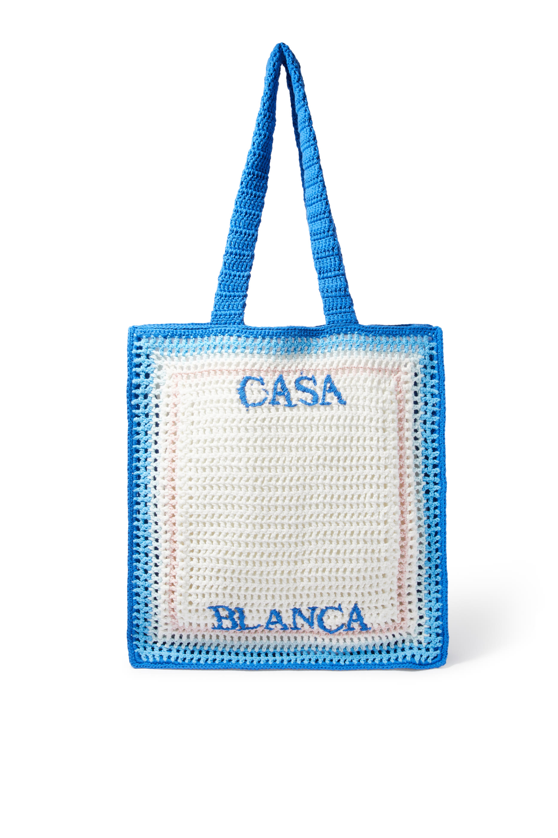 حقيبة كروشيه مخططة