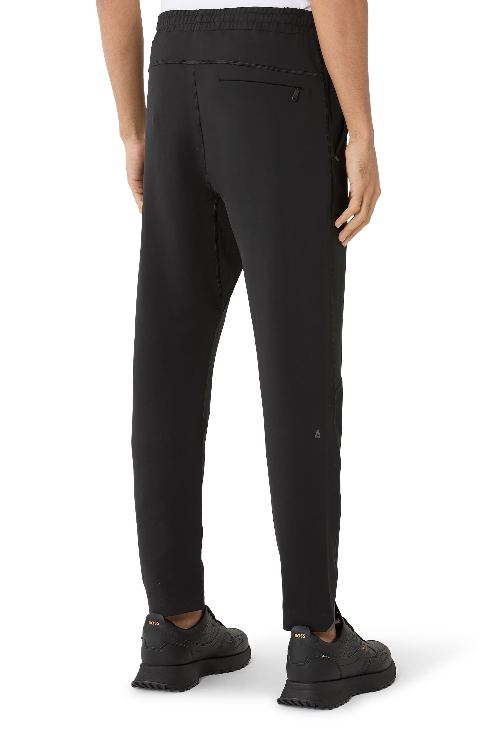 بنطال بشعار الماركة العاكس قماش سريع الجفاف