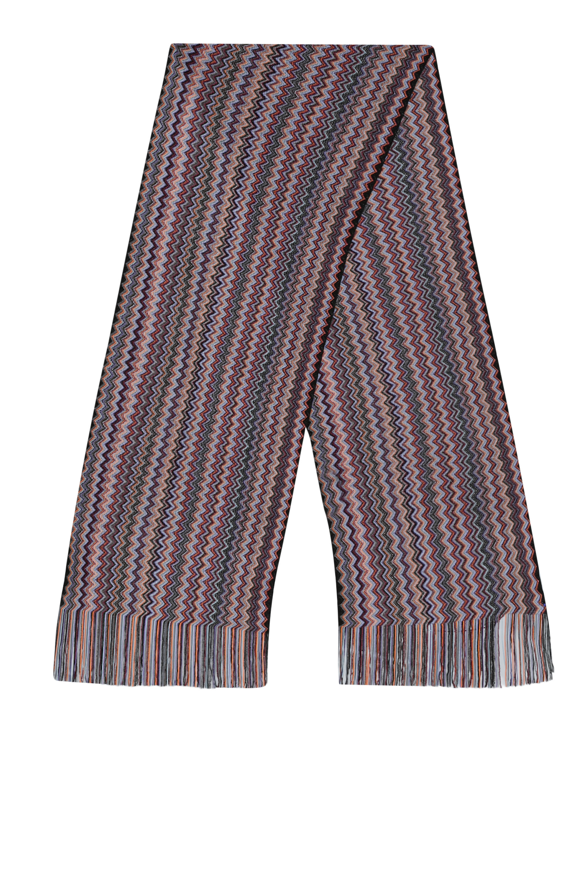 وشاح بنقشة خطوط متعرجة