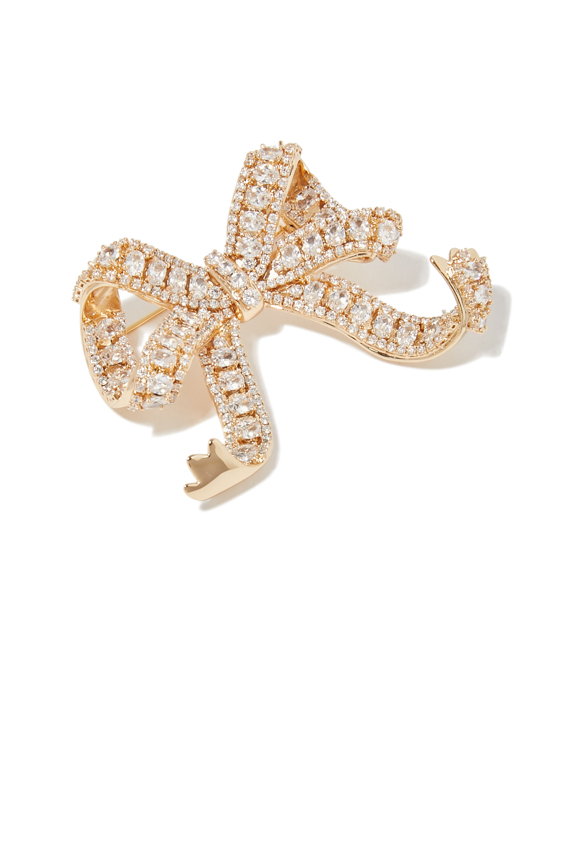 بروش بتصميم فيونكة مرصع بكريستال