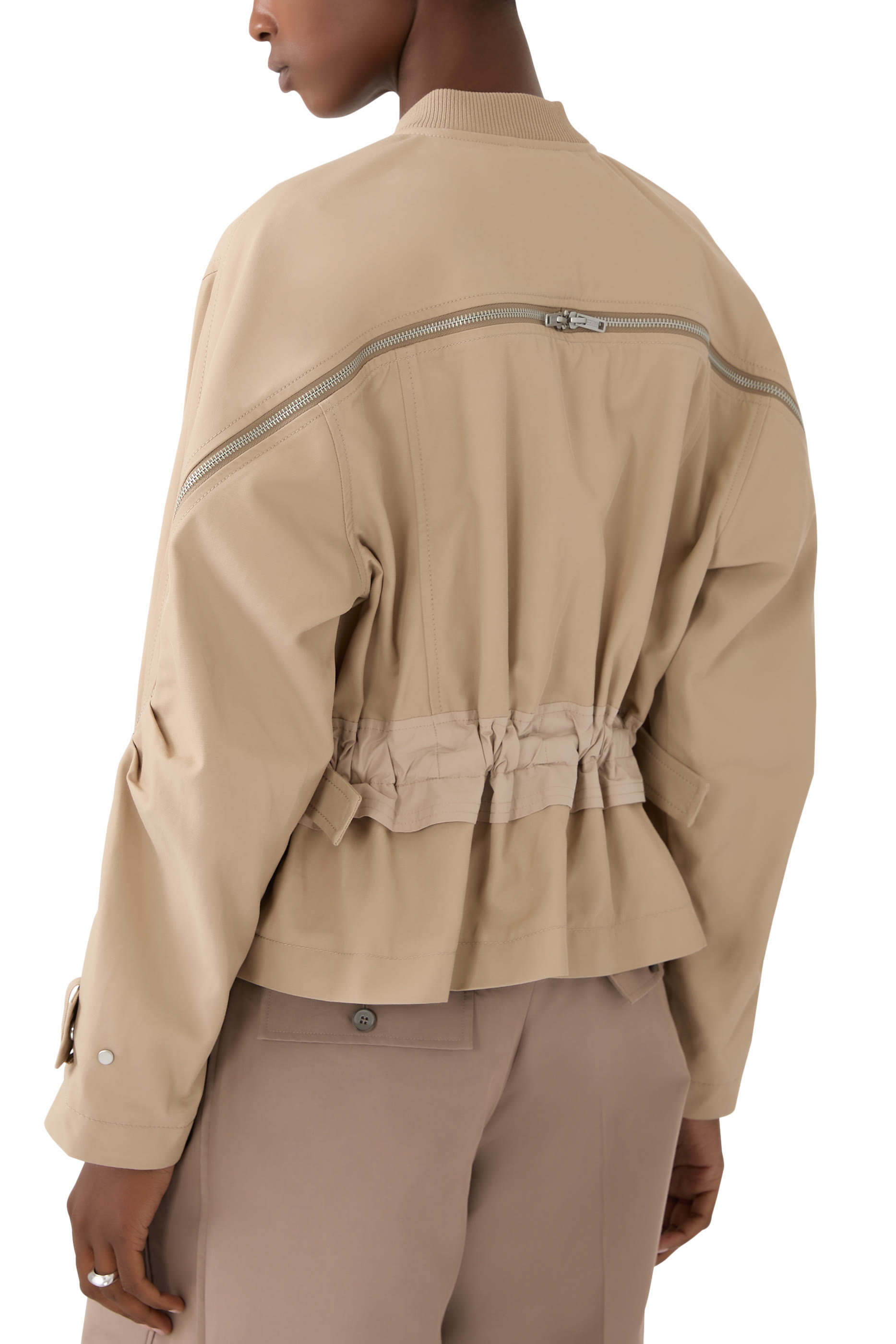 جاكيت بومبر بسحاب وظهر كوكون