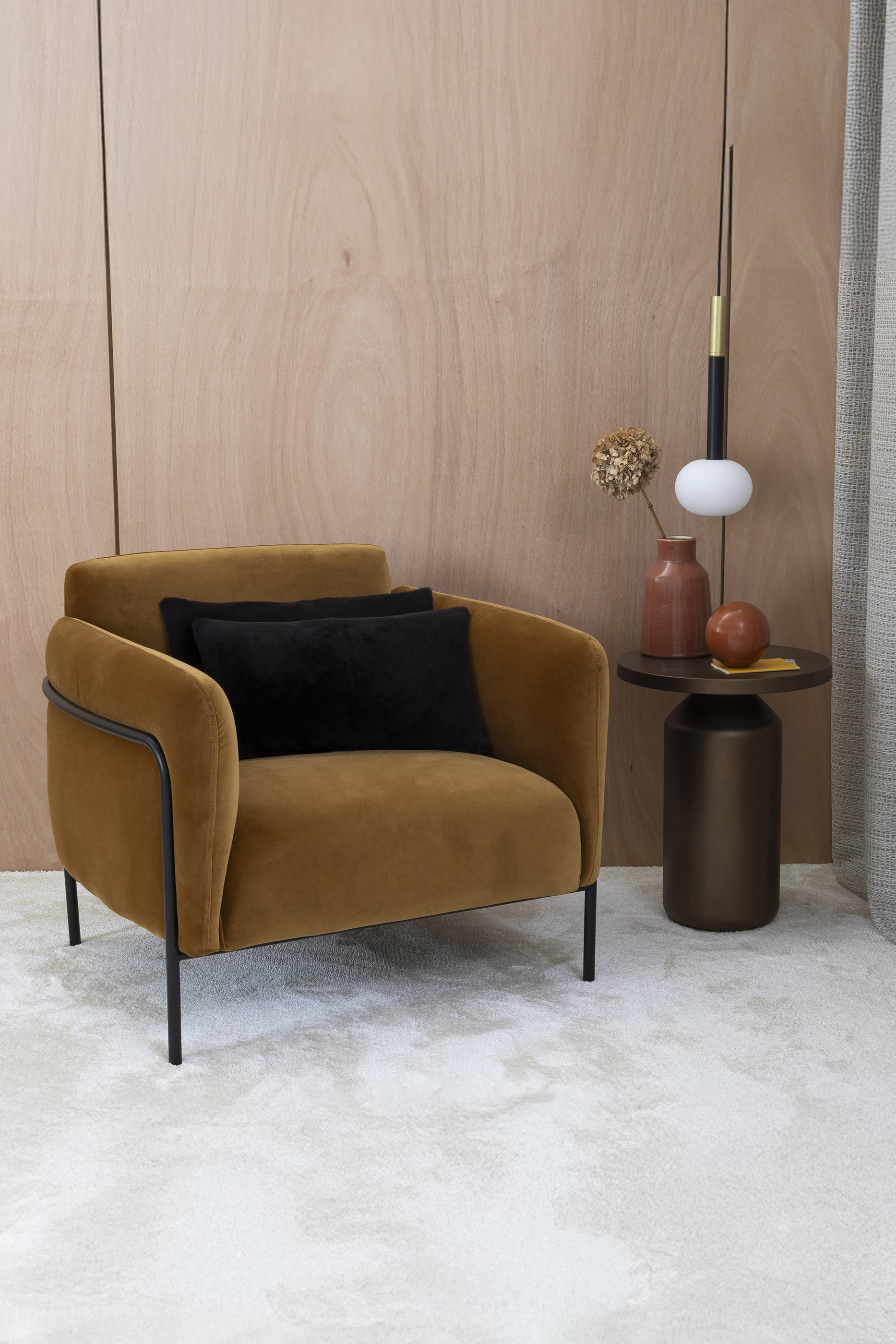 Luxury Shearling Leather Cushion Cover