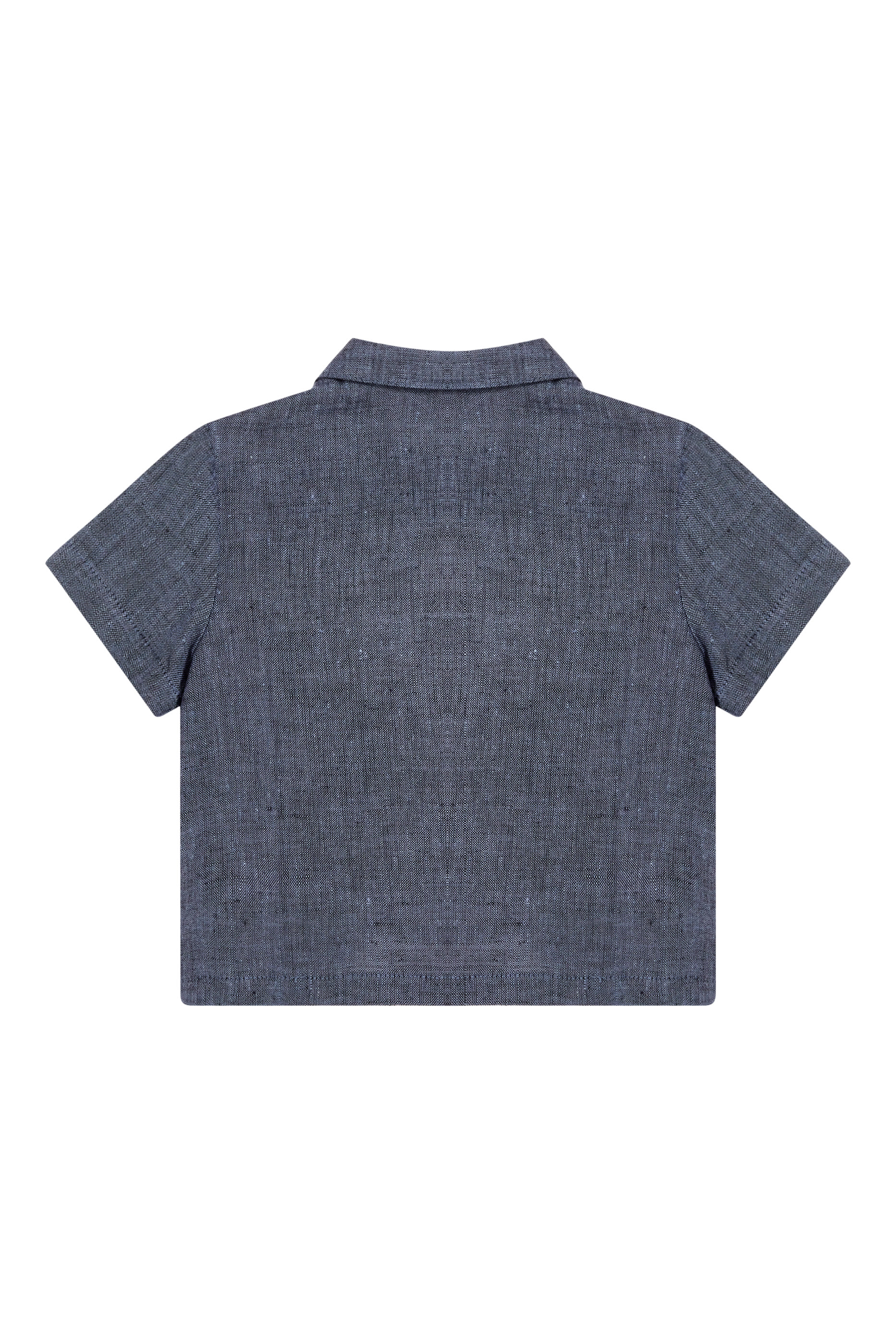 قميص بتطريز شعار الماركة للأطفال