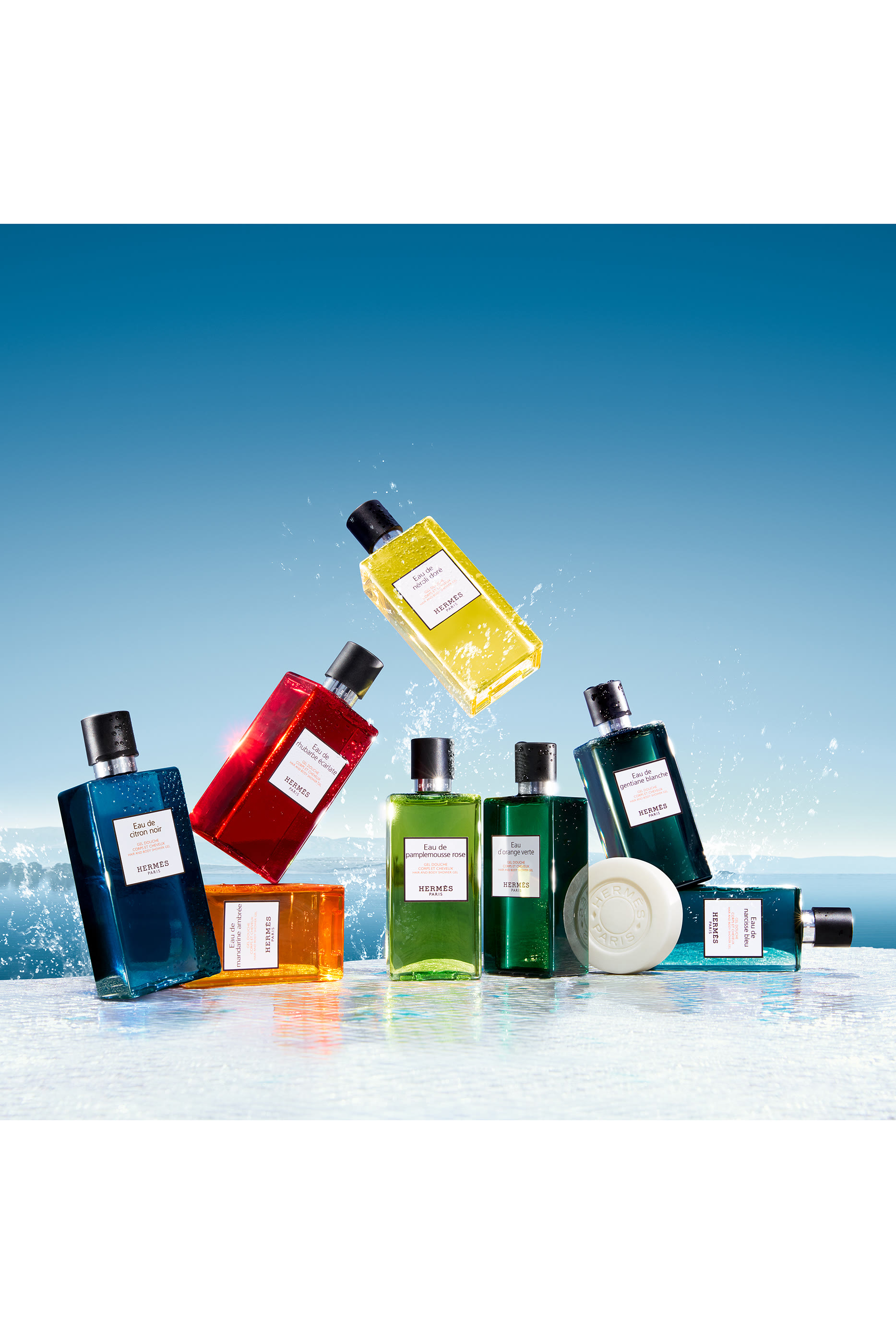 Eau de rhubarbe &eacute;carlate, جَل دشّ للشعر والجسم