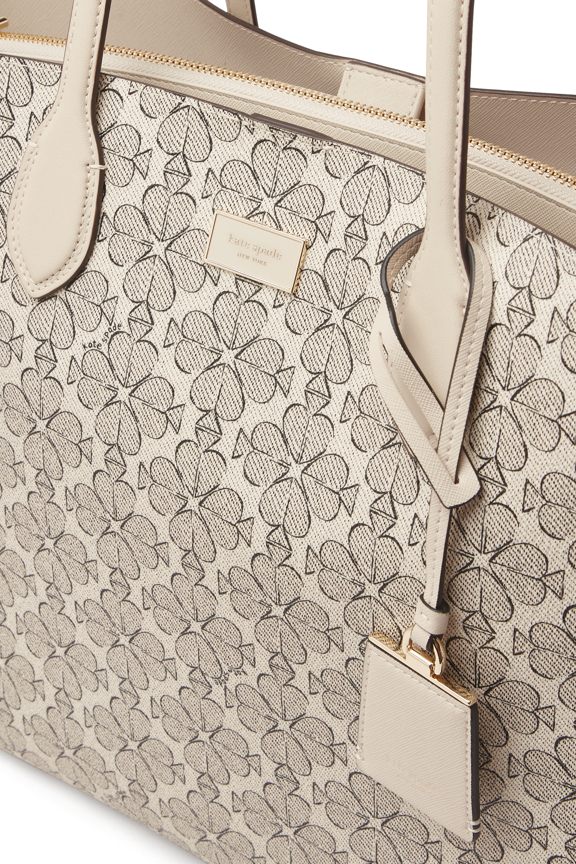 حقيبة يد كروس بودي سويت بنقشة زهور بالشكل البستوني