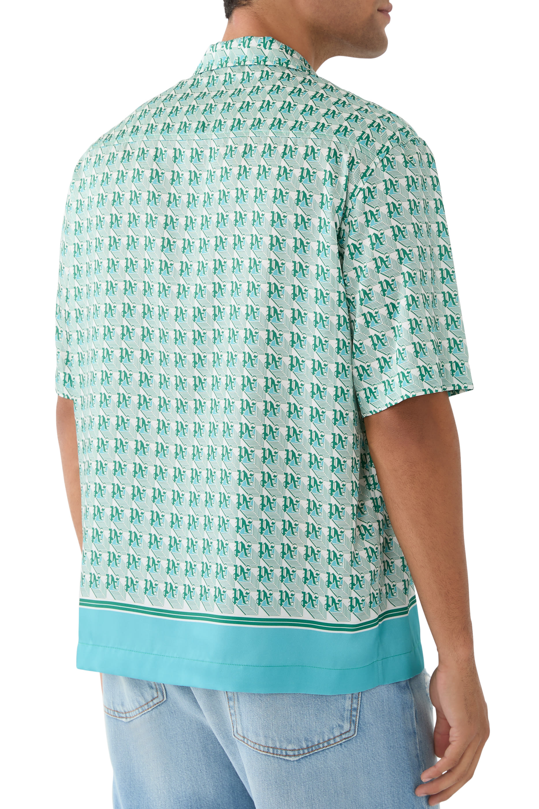 قميص بولينغ بنقشة ماس