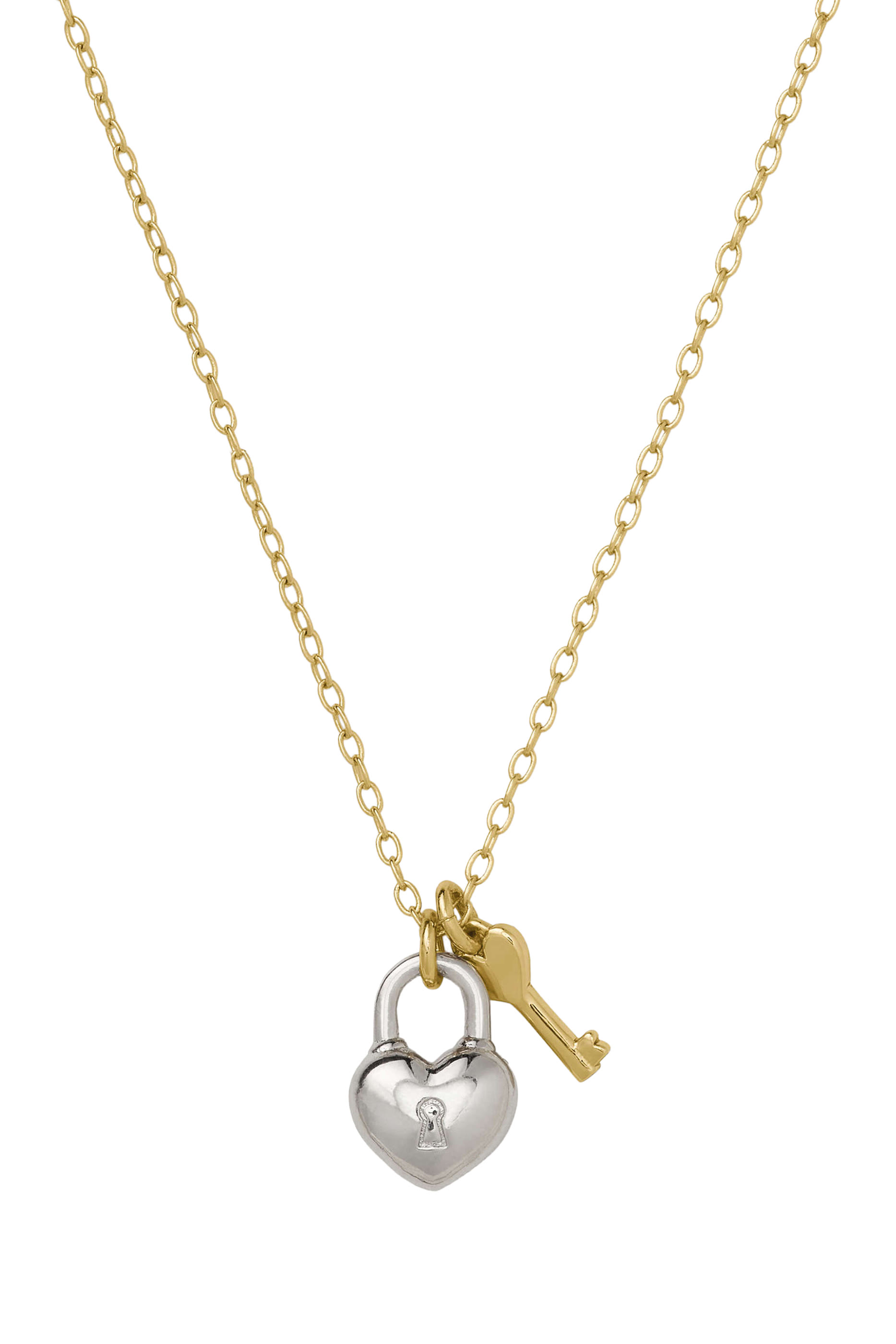 Love Ya Pendant, Plated Metal & Cubic Zirconia