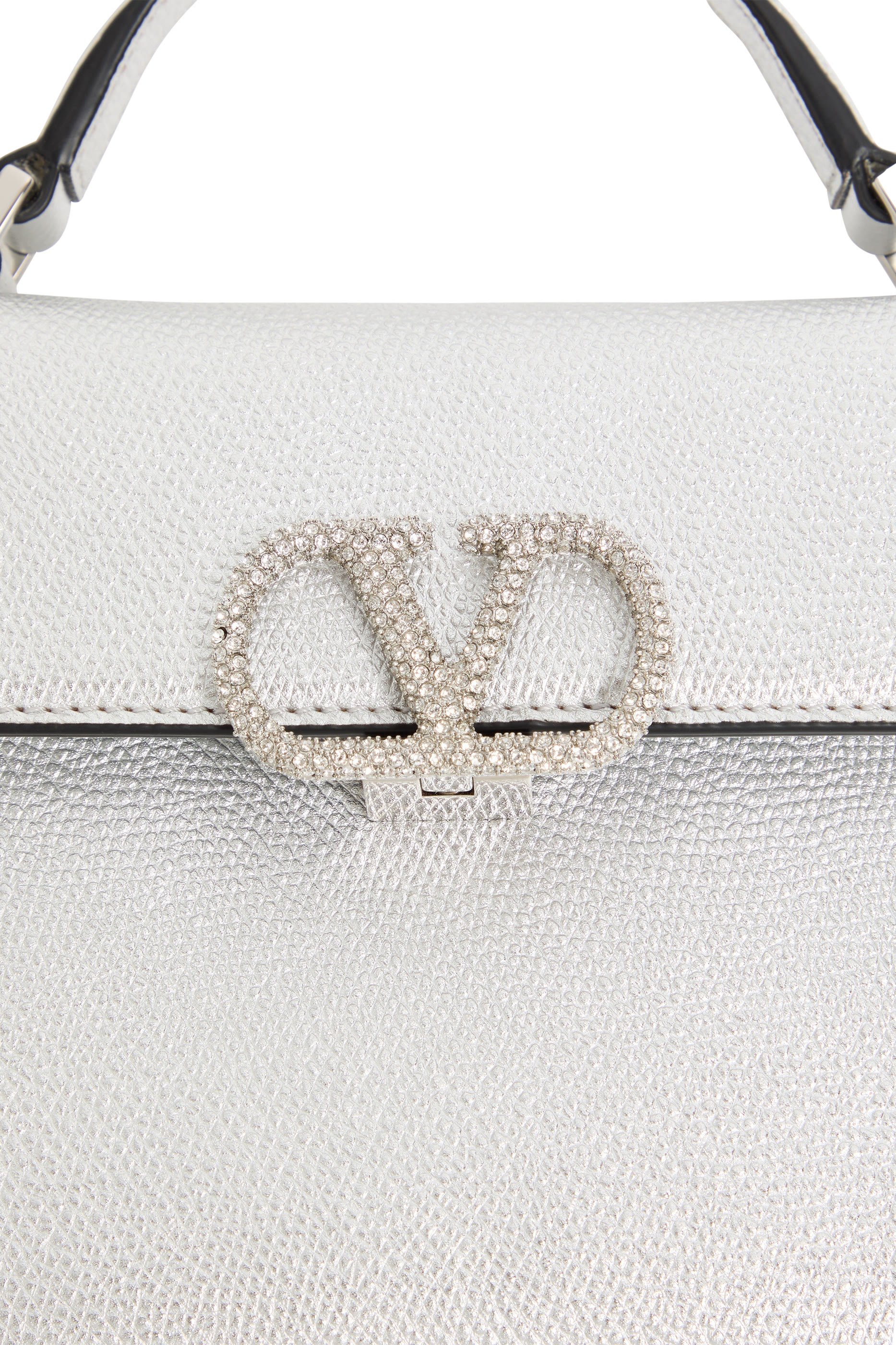 حقيبة صغيرة بشعار الماركة ويد علوية مرصعة بكريستال