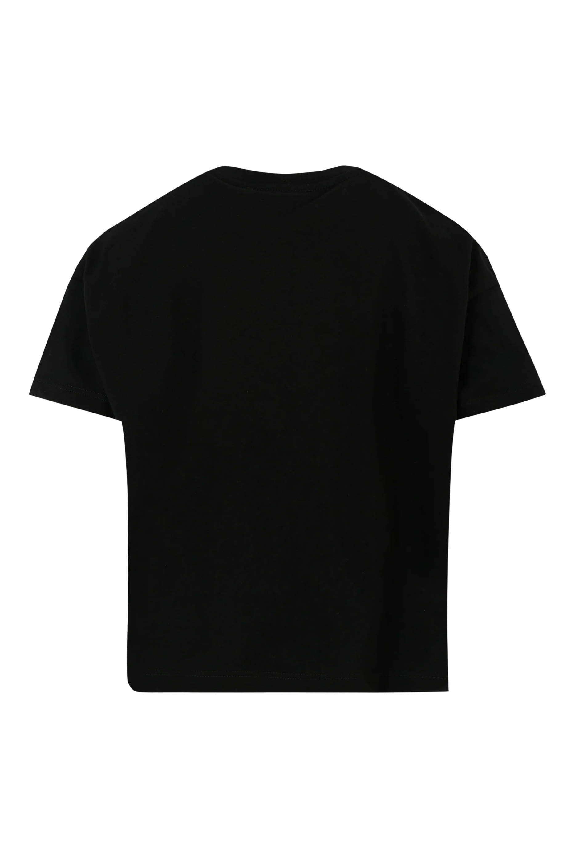 تيشيرت بقصة مربعة بشعار الماركة للأطفال