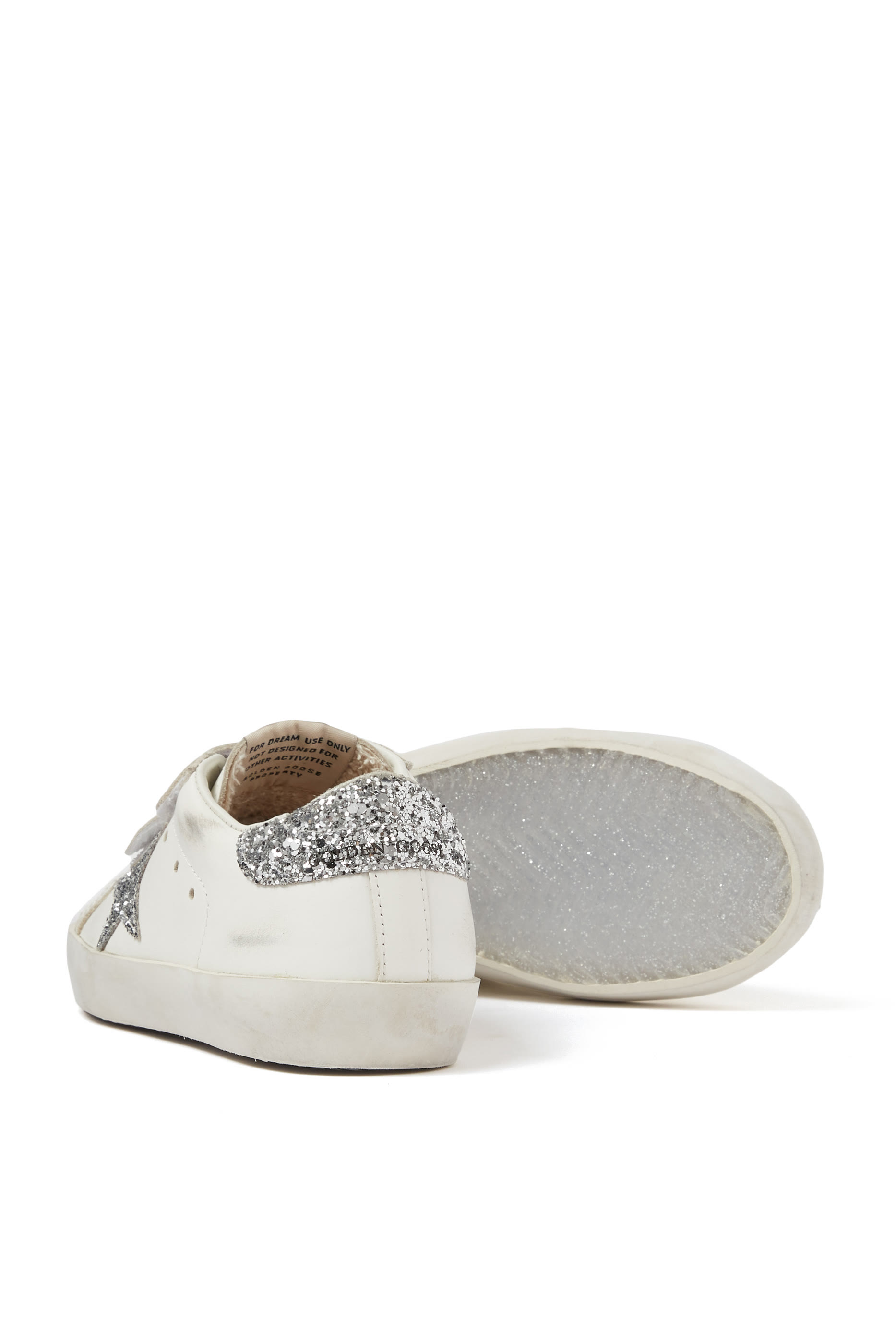 سنيكرز أولد سكول بنجمة مزينة بالغليتر للأطفال