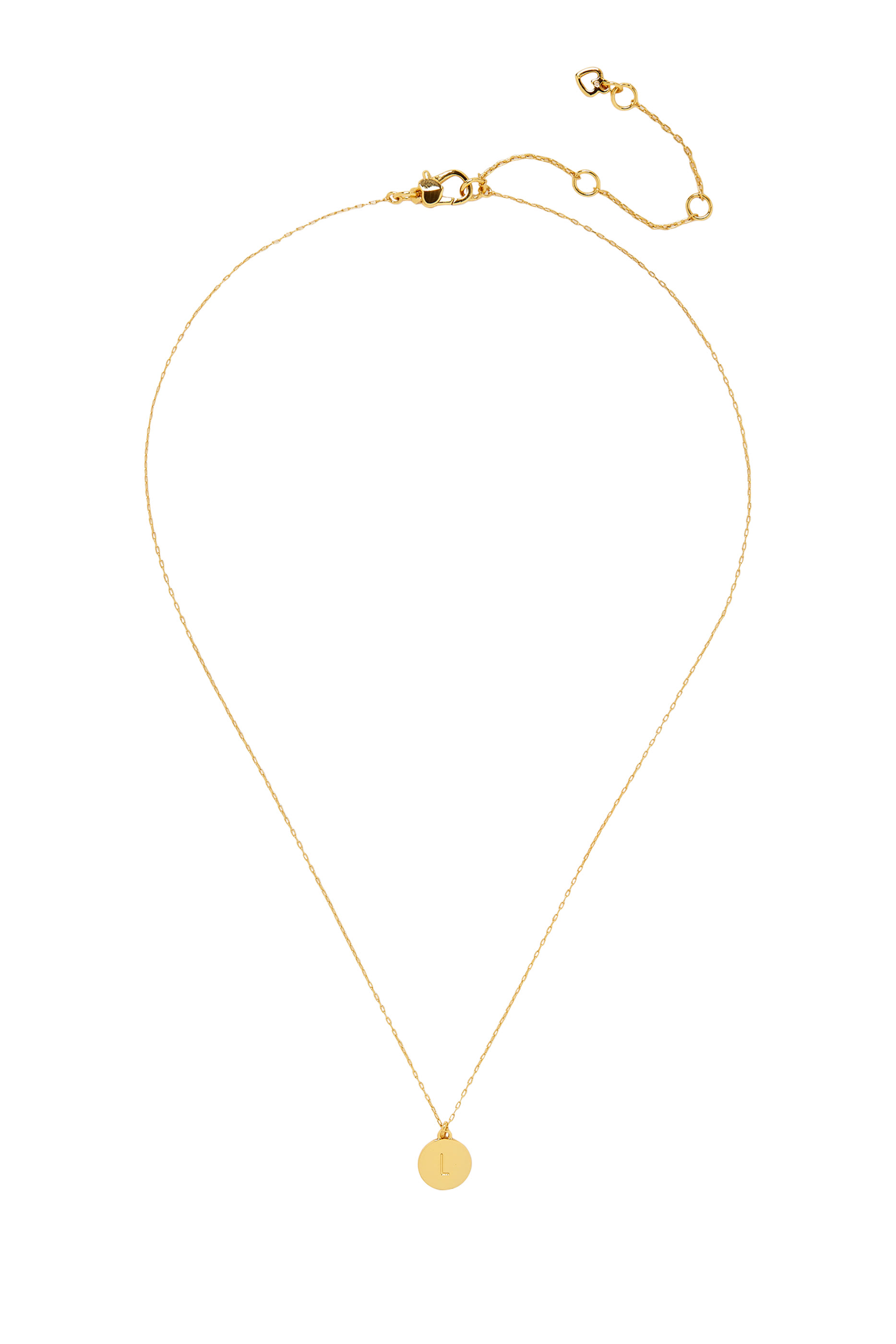 Initial &lsquo;L&rsquo; Mini Pendant