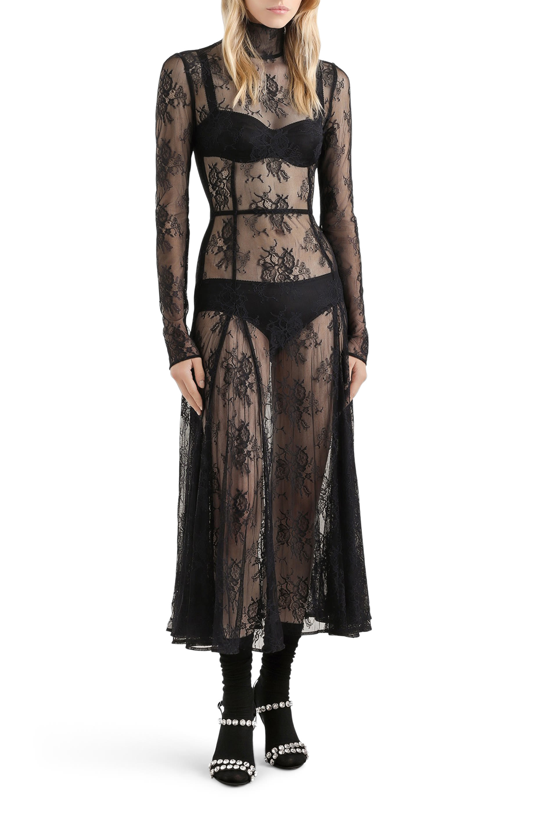 فستان شانتيلي دانتيل