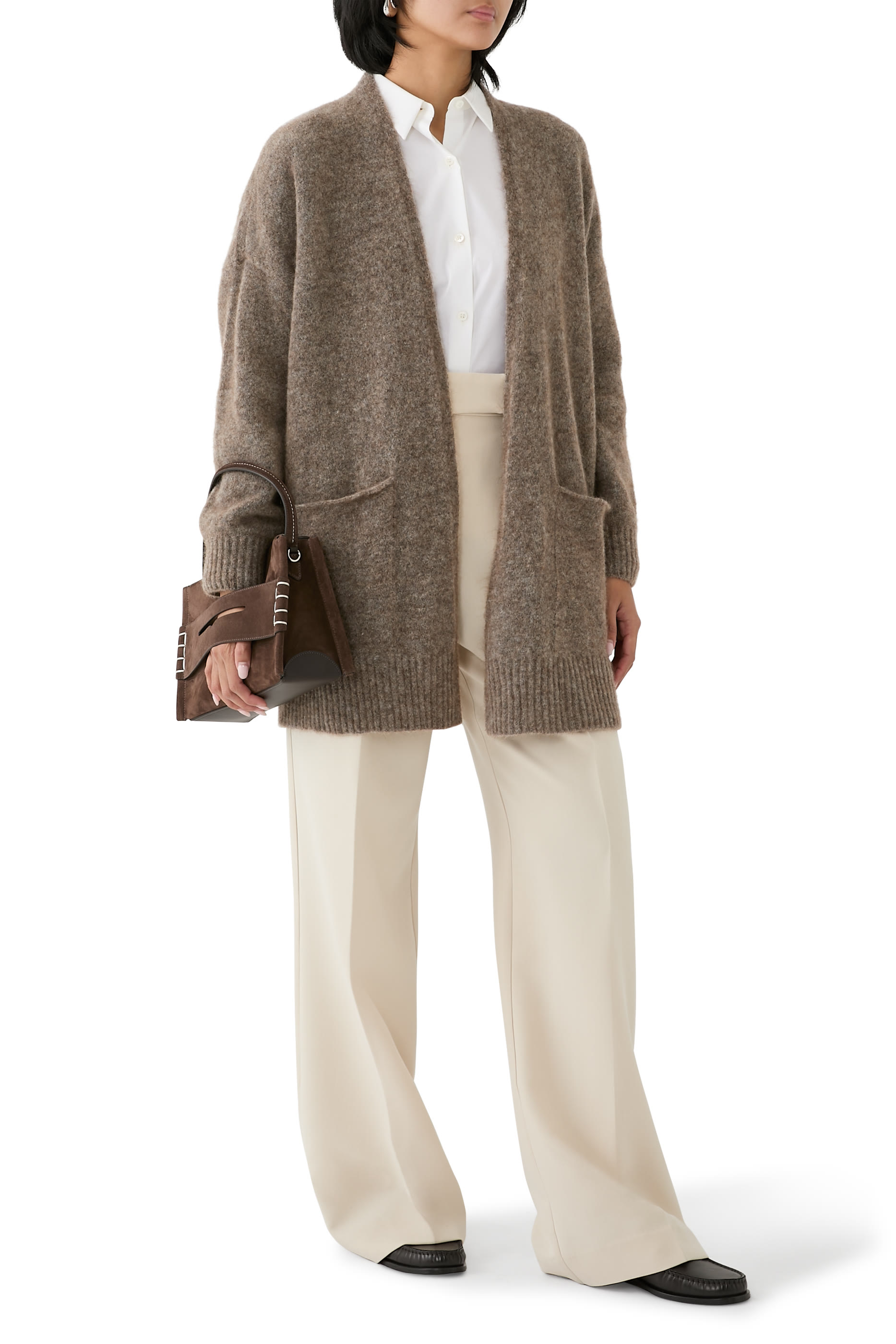 كارديجان بليس طويل حرير وكشمير