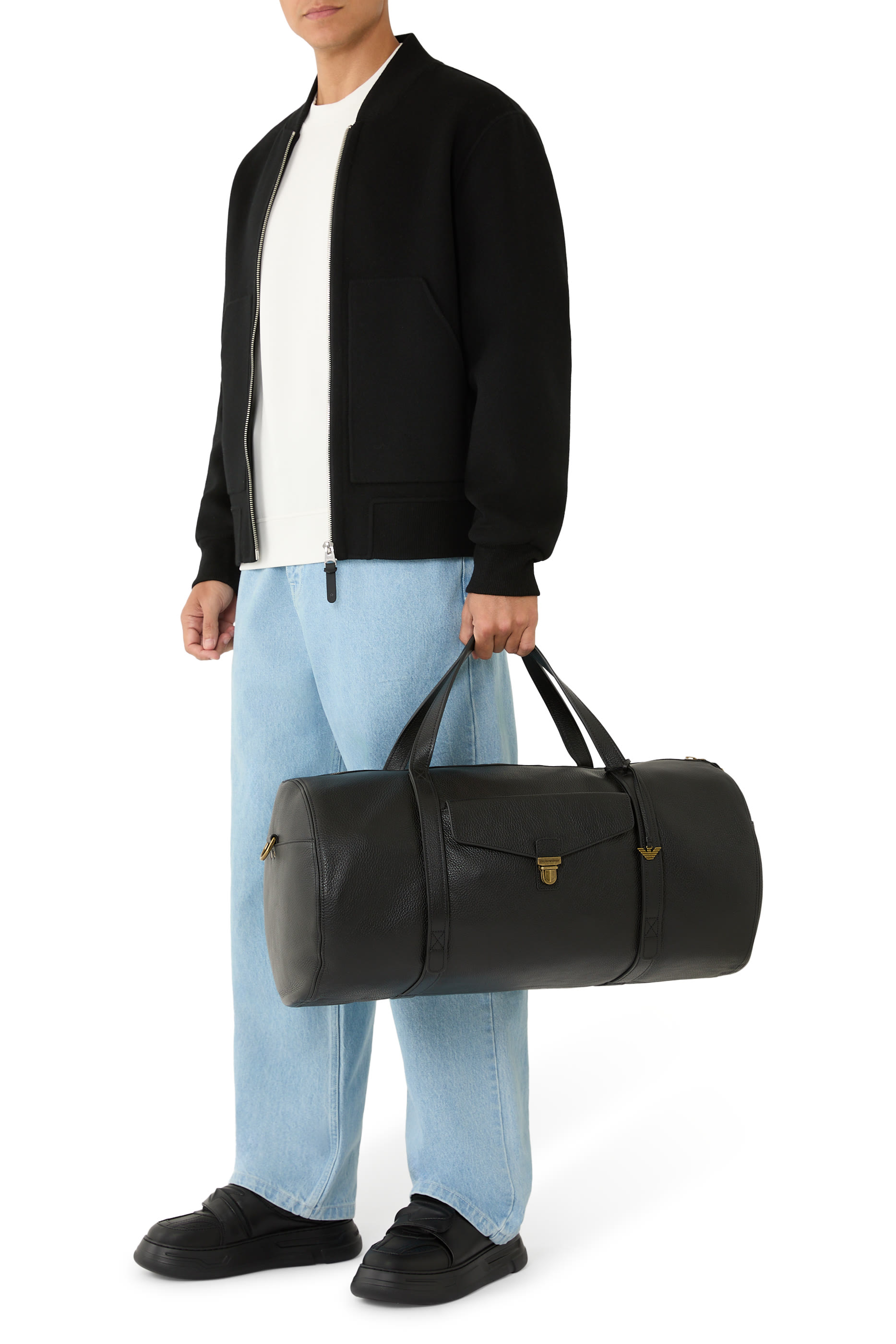 حقيبة دفل جلد 