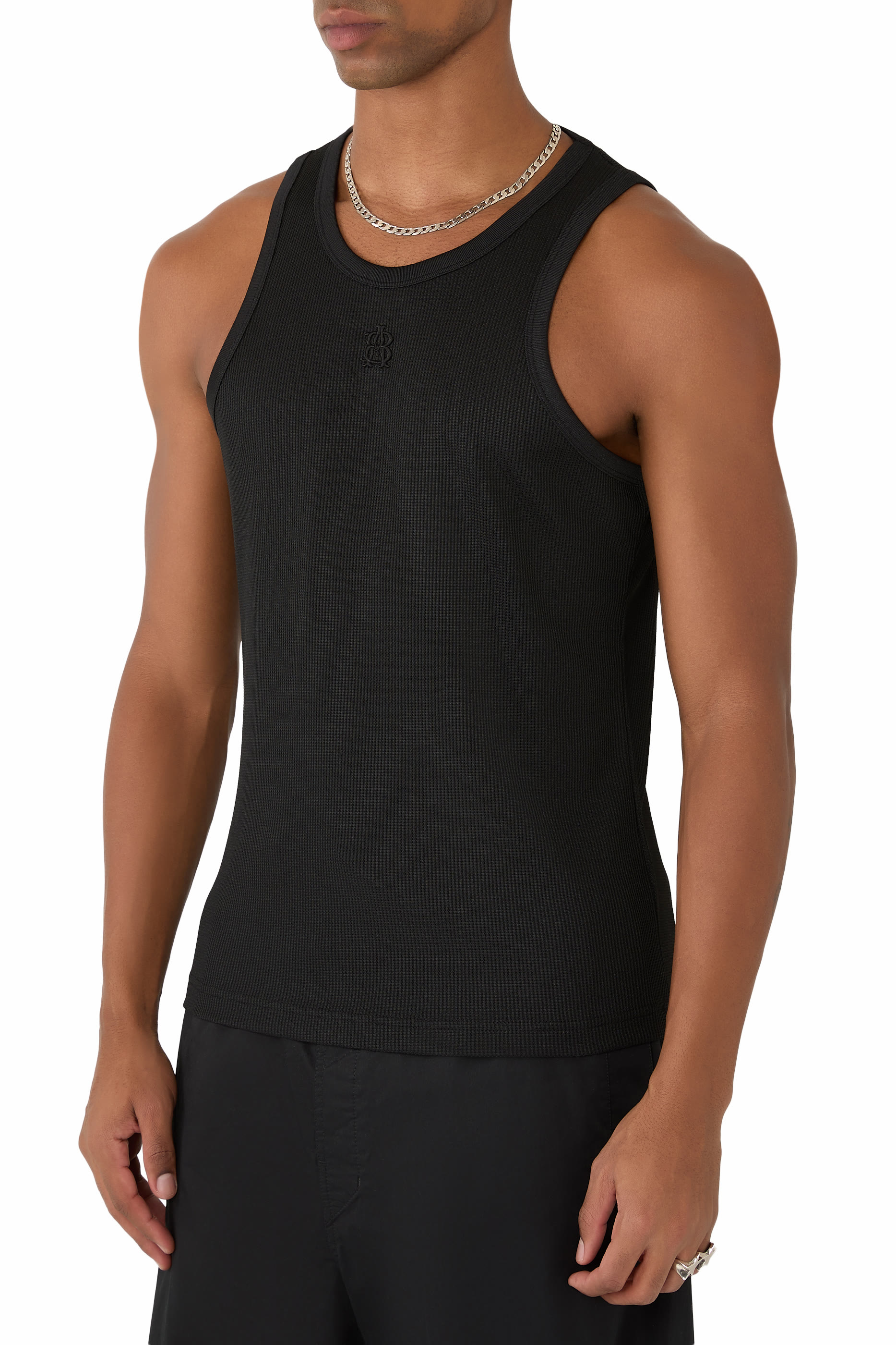 طقم فيست مزين بحروف شعار الماركة، قطعتين