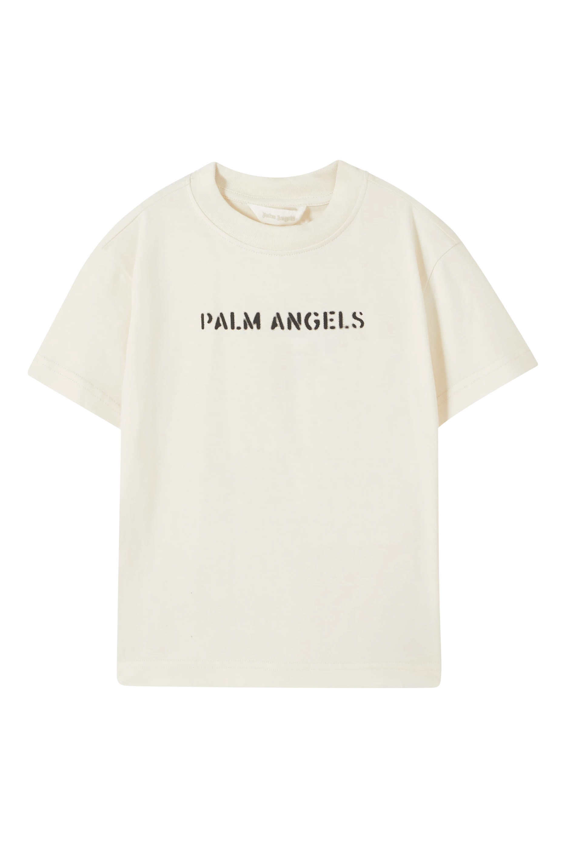 تيشيرت بملصق شعار الماركة للأطفال