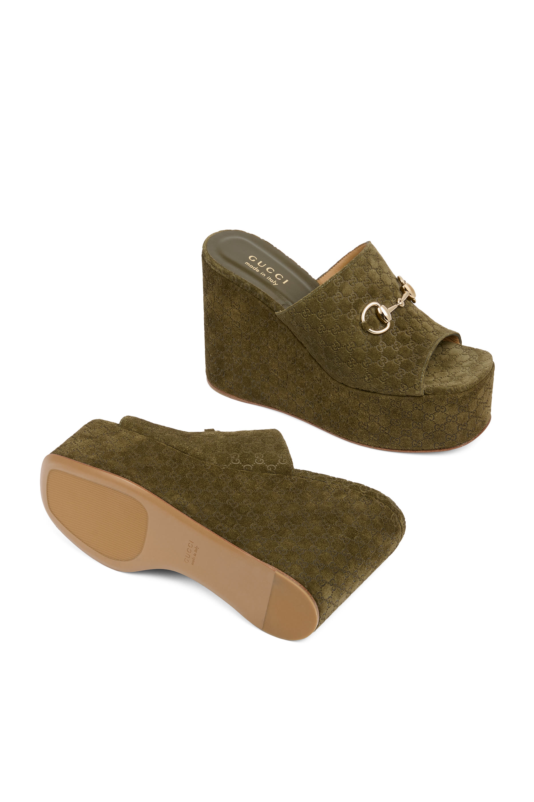 صندل بكعب ويدج وحلية لجام الحصان