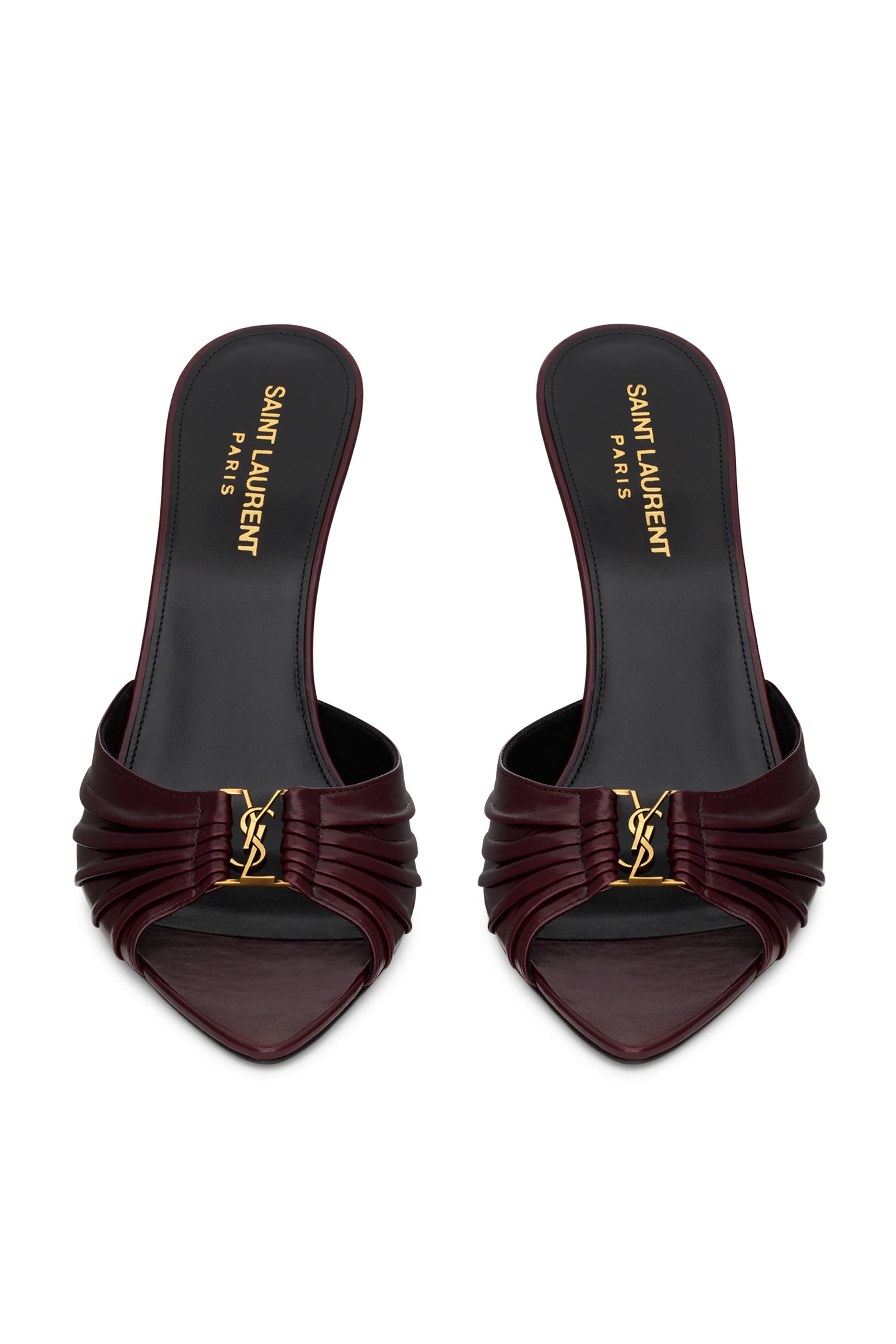 حذاء بابلون 90 مفتوح من الخلف جلد ناعم