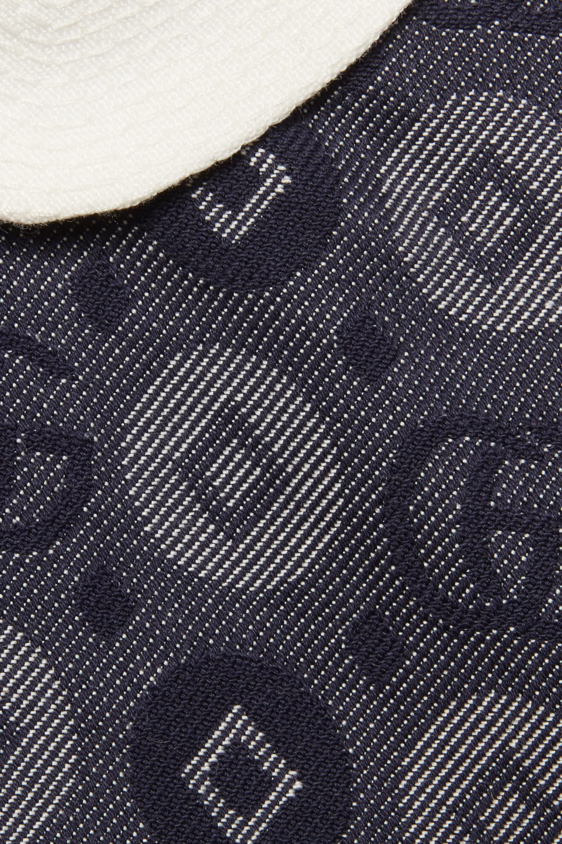 فستان مزينة بنقشة حرفي شعار الماركة هندسية للأطفال