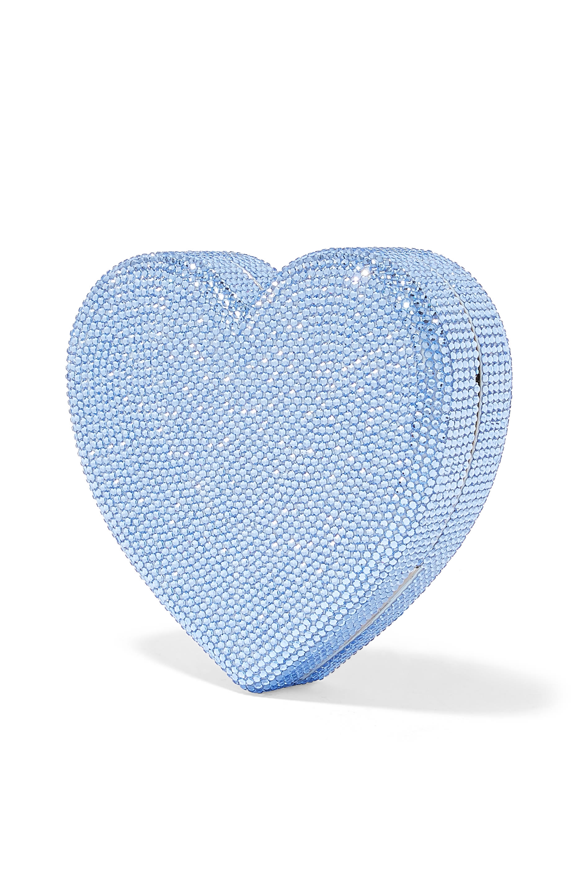 كلاتش بتصميم قلب مرصع بالكريستال