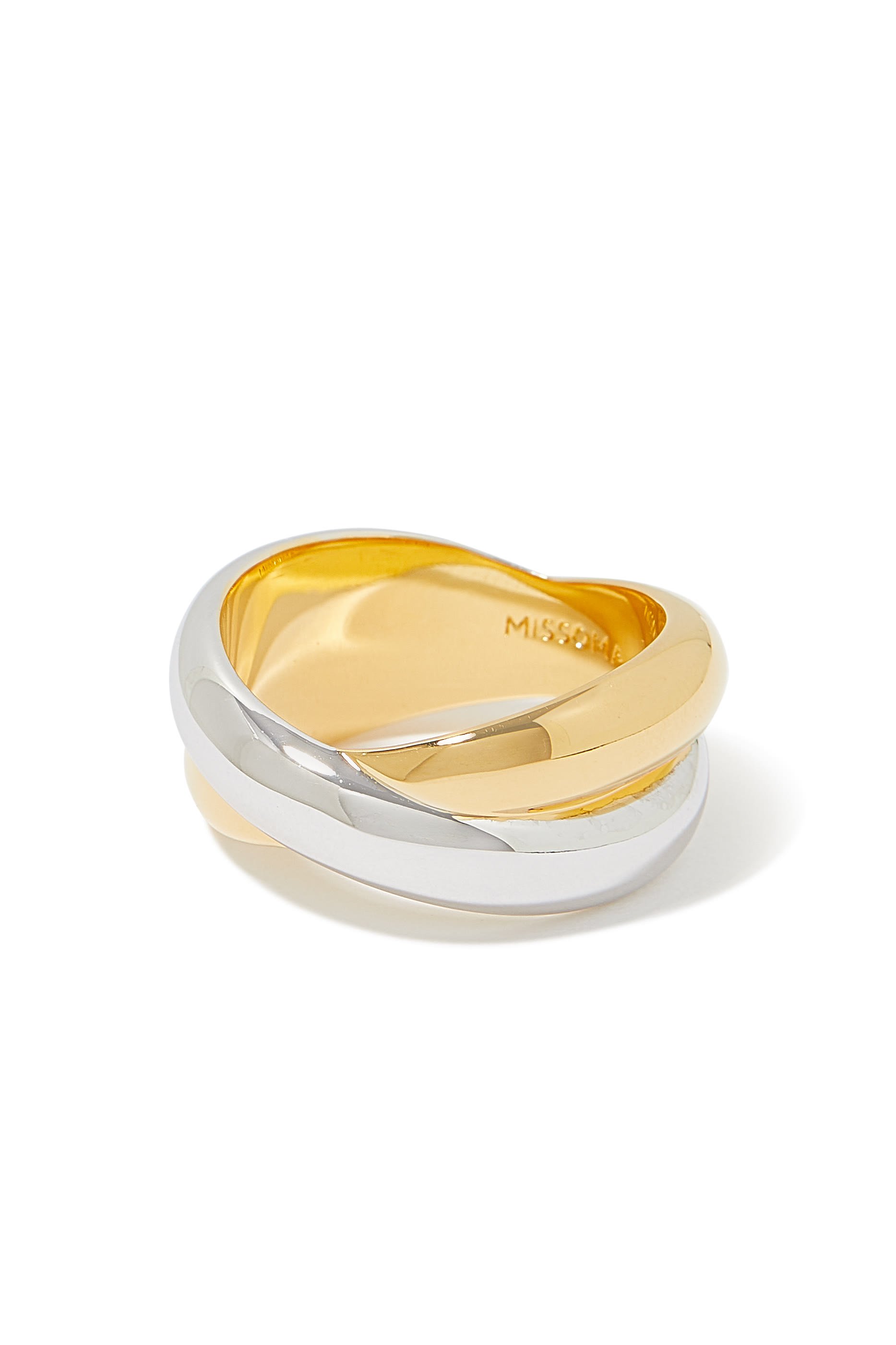 خاتم لوسي ويليامز تشانكي إنتواين، نحاس مطلي بذهب عيار 18 قيراط وفضة