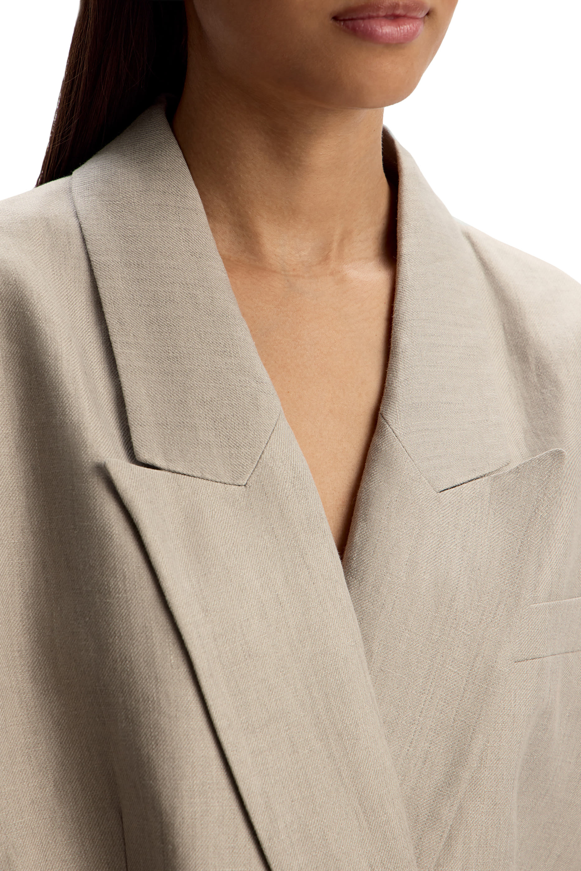 بليزر بقصة مريحة وحزام