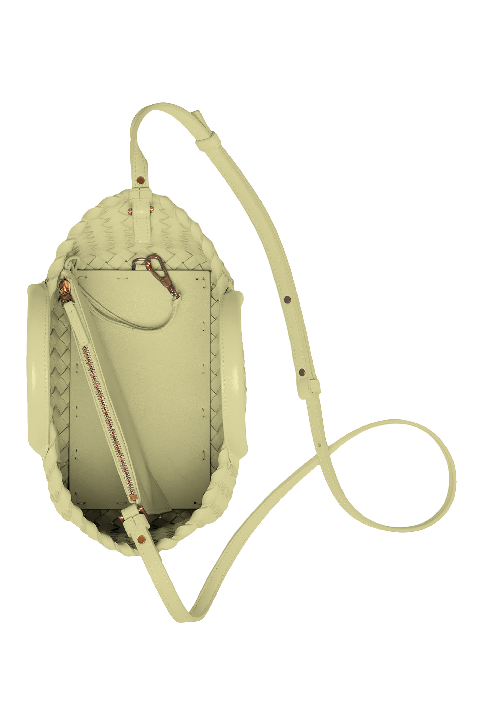 حقيبة يد كابات صغيرة بتصميم مجدول