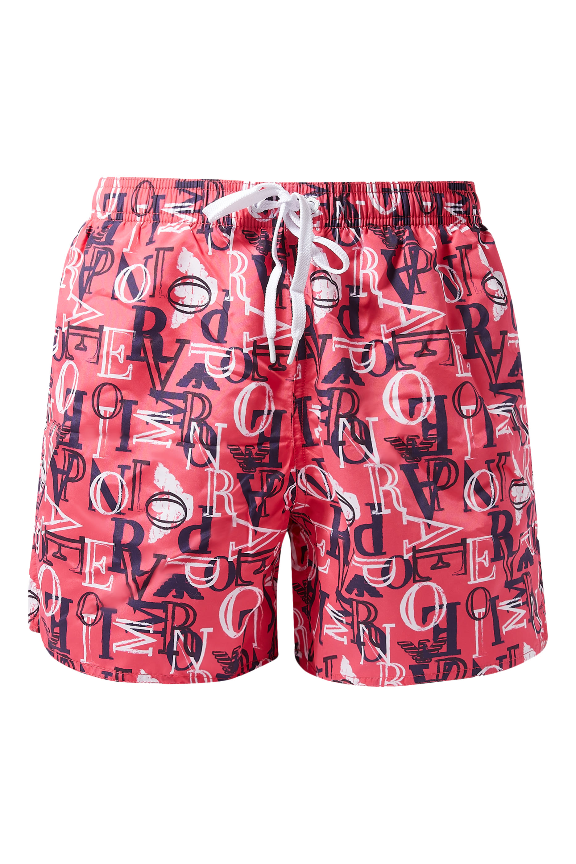 شورت سباحة مزين كليا بشعار الماركة