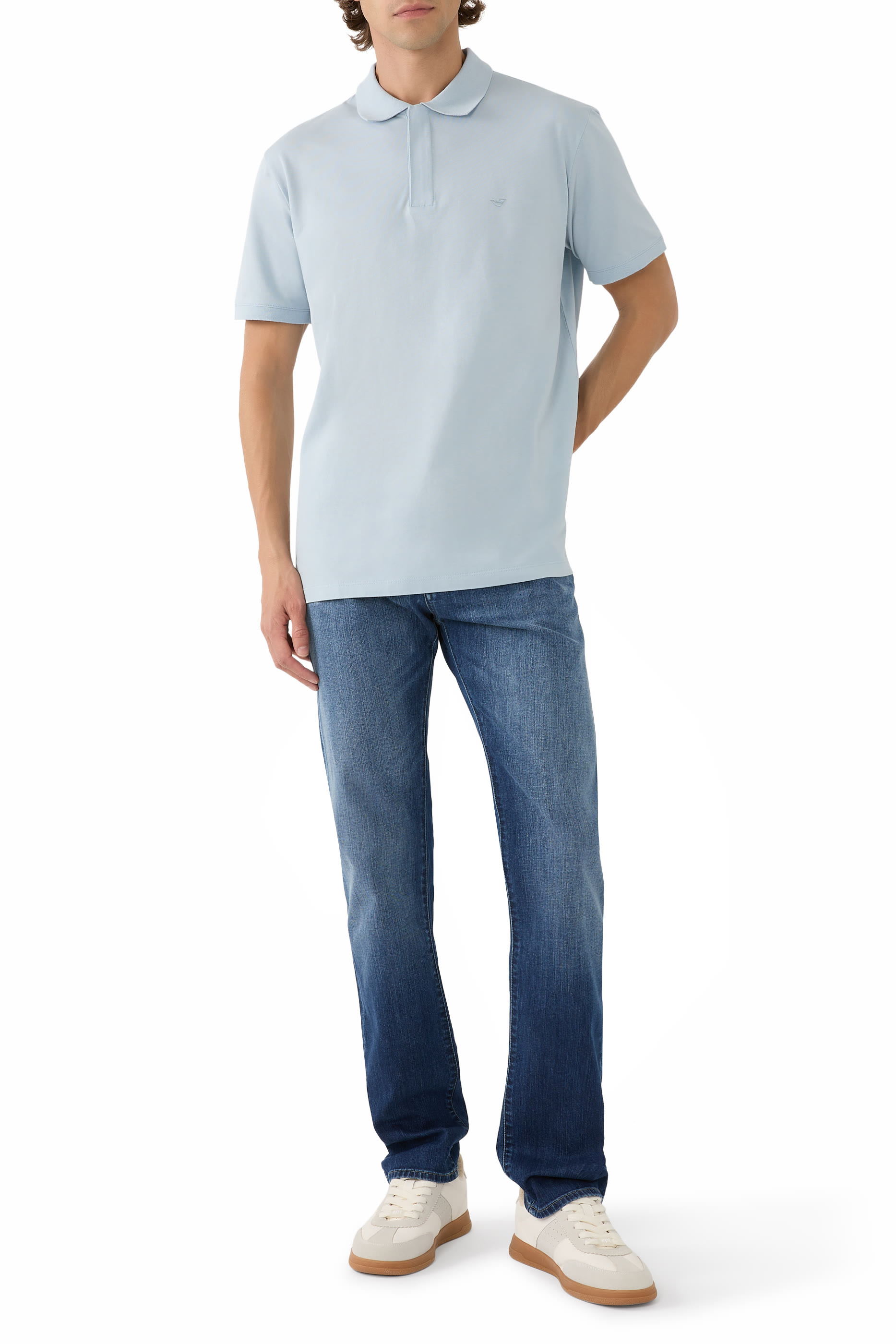 قميص بولو بشعار الماركة