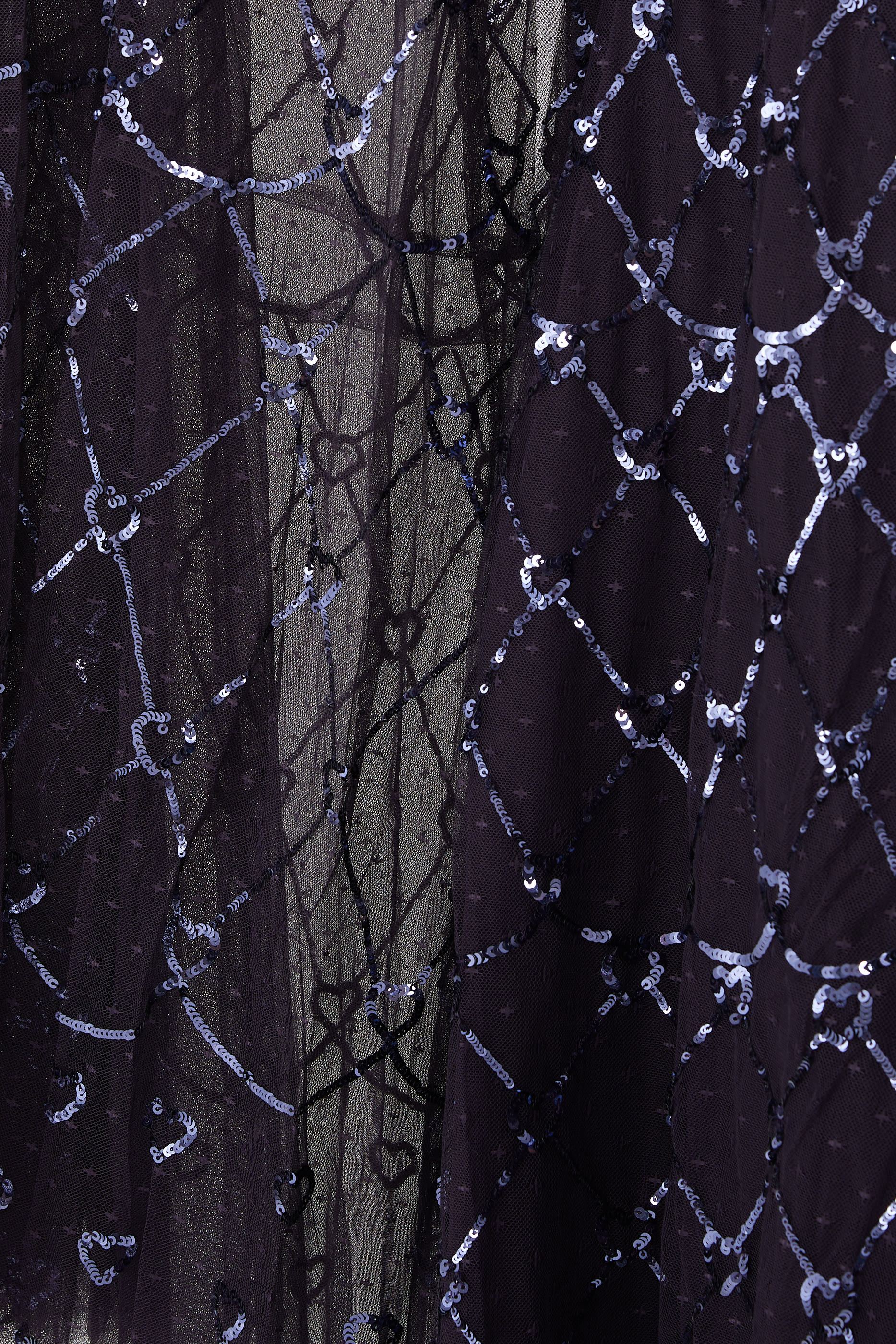 فستان سهرة هارت لاتيس بطول الكاحل