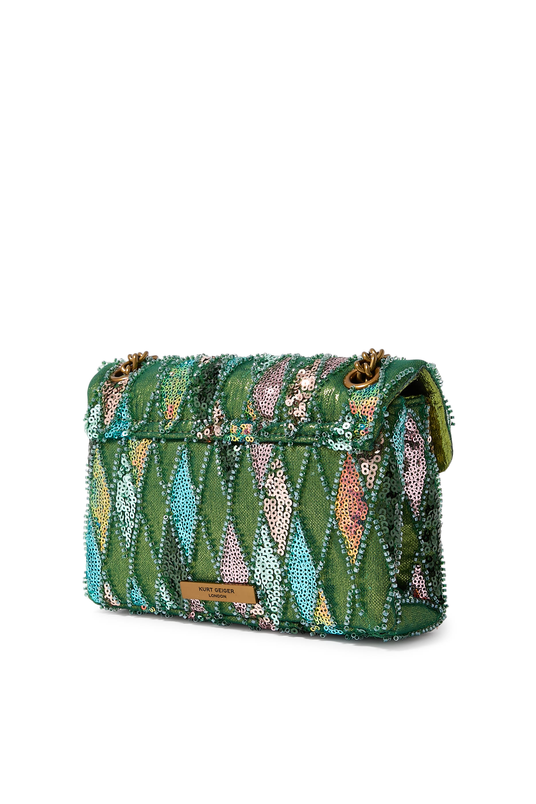 حقيبة كنسنغتون صغيرة مزينة بترتر