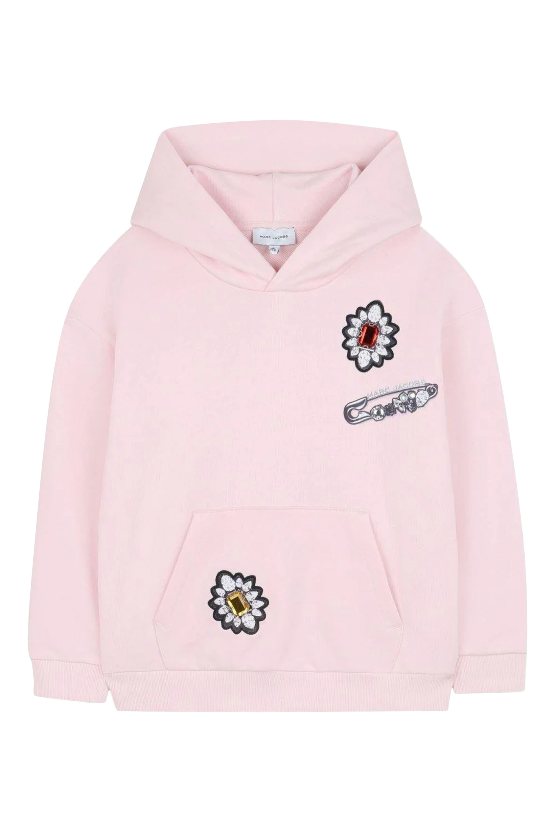 سويت شيرت بغطاء رأس وشعار الماركة للأطفال