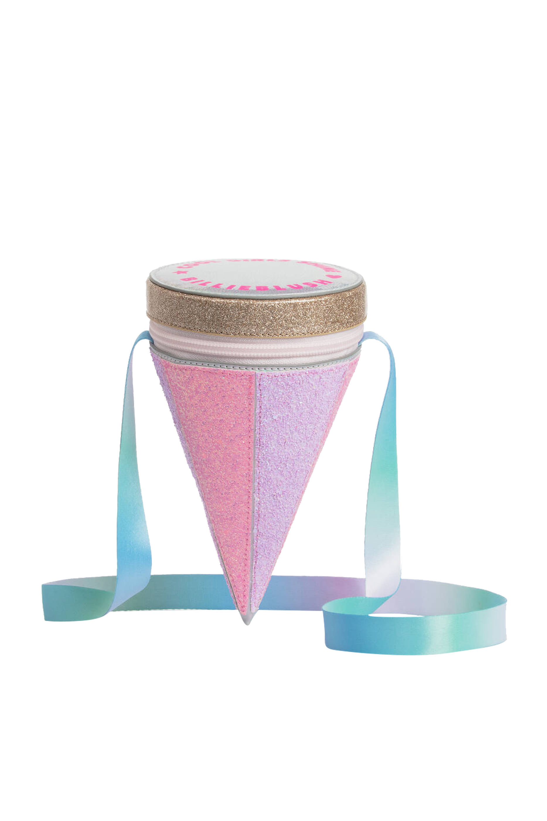 حقيبة مزينة بالغليتر بشعار الماركة للأطفال